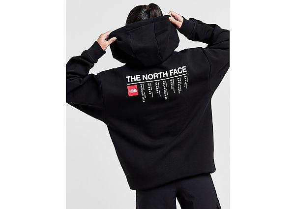 Black and red north face hoodie hotsell