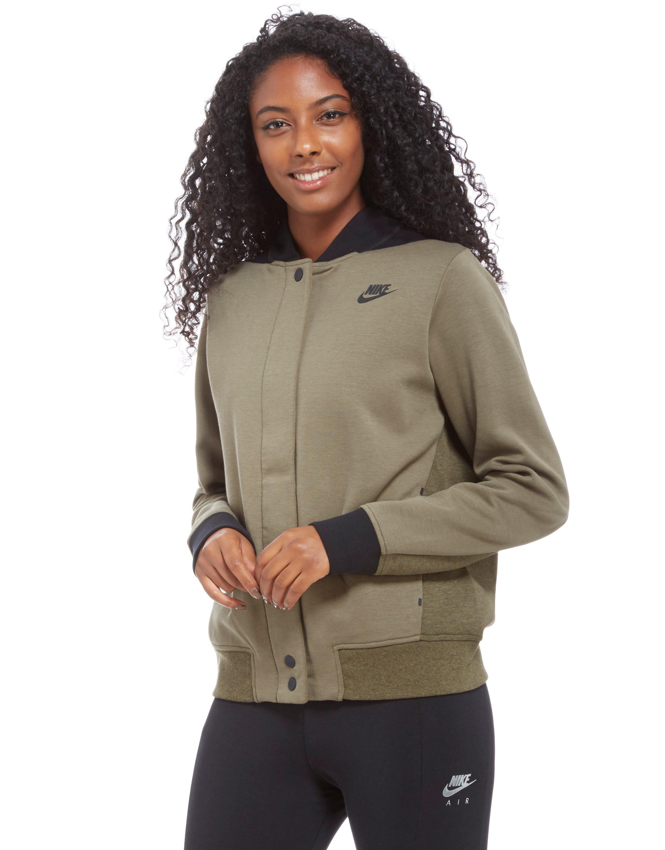 nike fleece bomber
