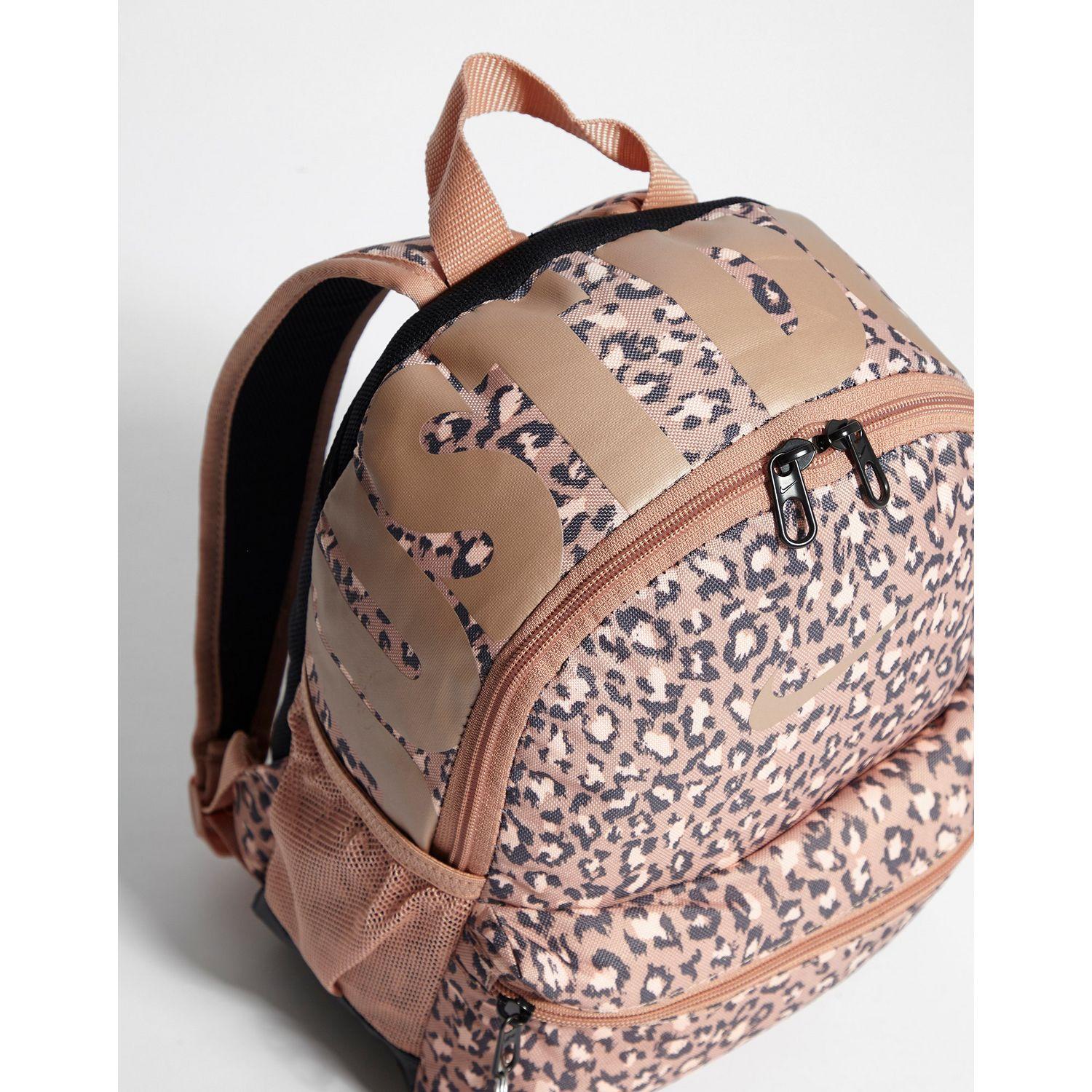 nike leopard print just do it mini backpack