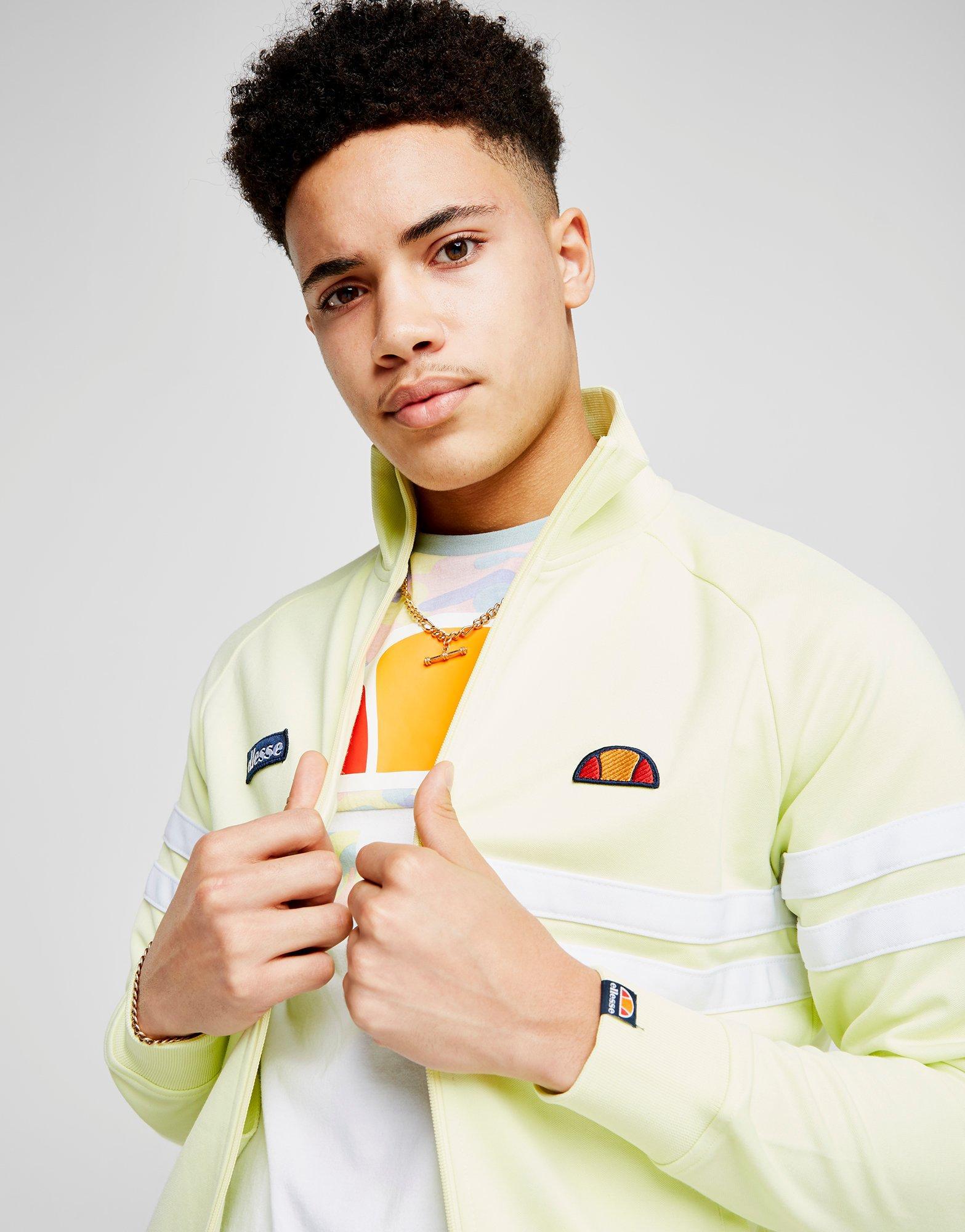 ellesse rimini track top yellow