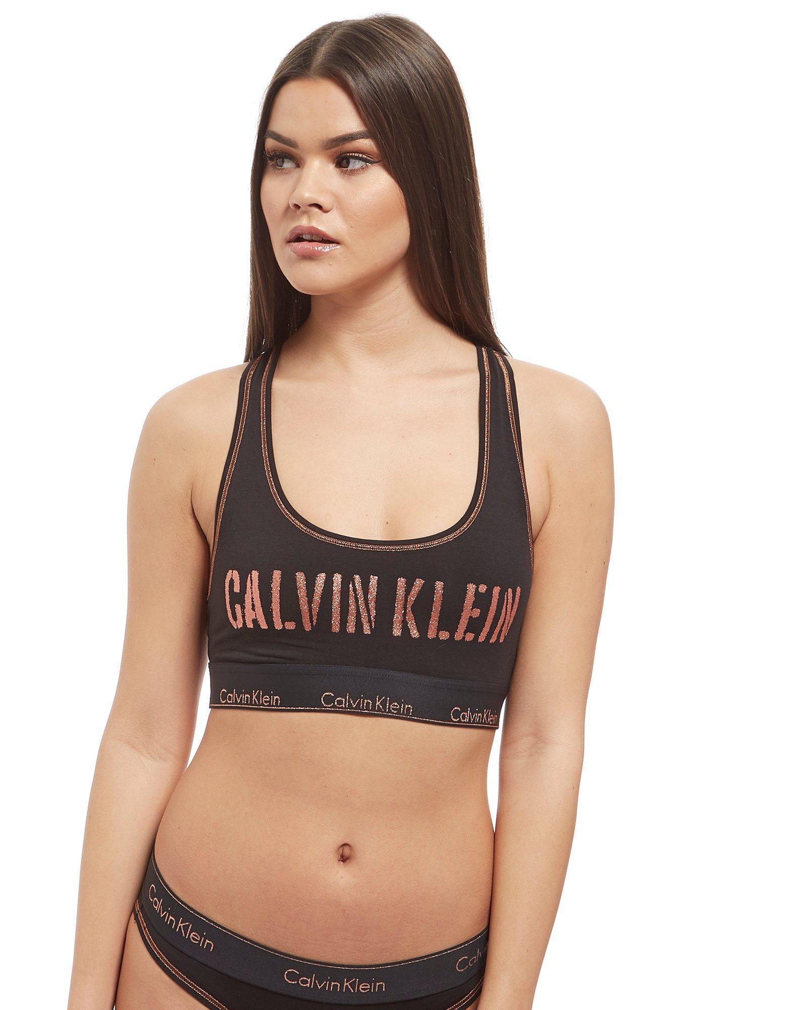 calvin klein rose gold bralette