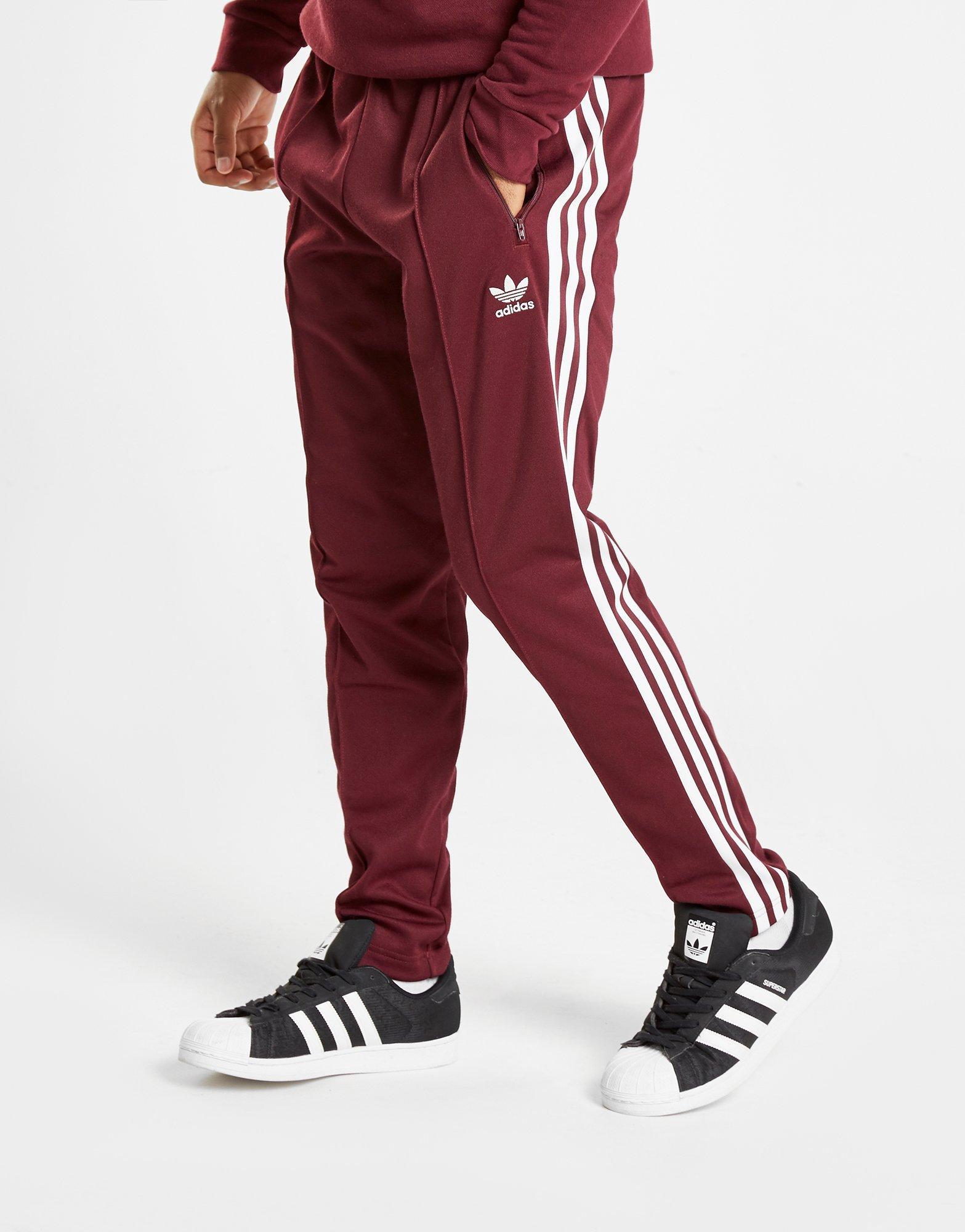 Activewear Bottoms Adidas Originals Europe Tp " Beckenbauer Tracksuit  Bottoms Sports Pants Red Clothes, Shoes & Accessories esjay.org