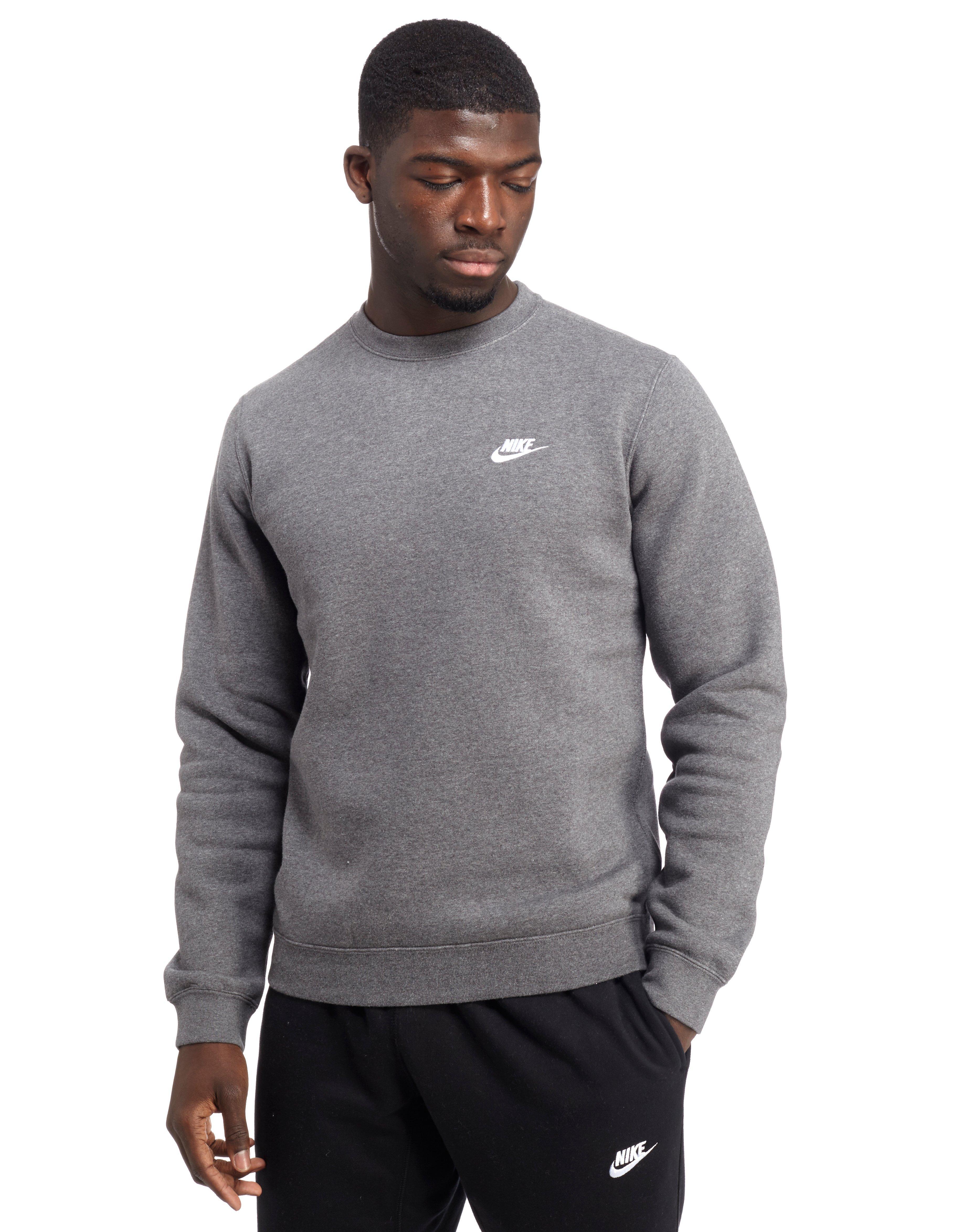 nike foundation crew sweatshirt grey