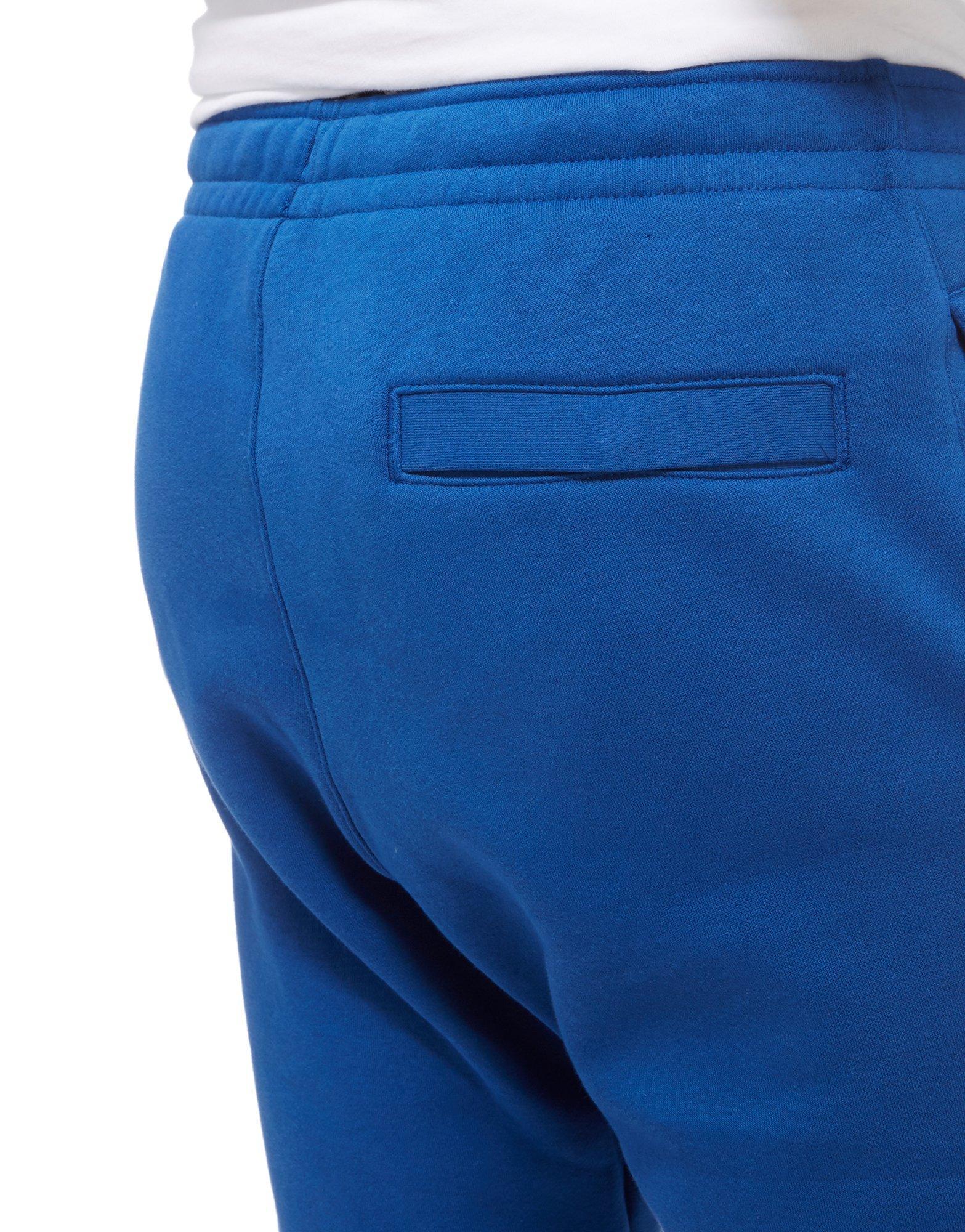 Nike Fleece Just Do It Logo Track Pants in Blue for Men - Lyst