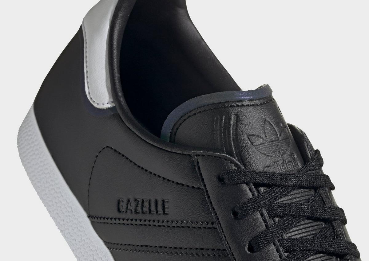 black gazelles leather