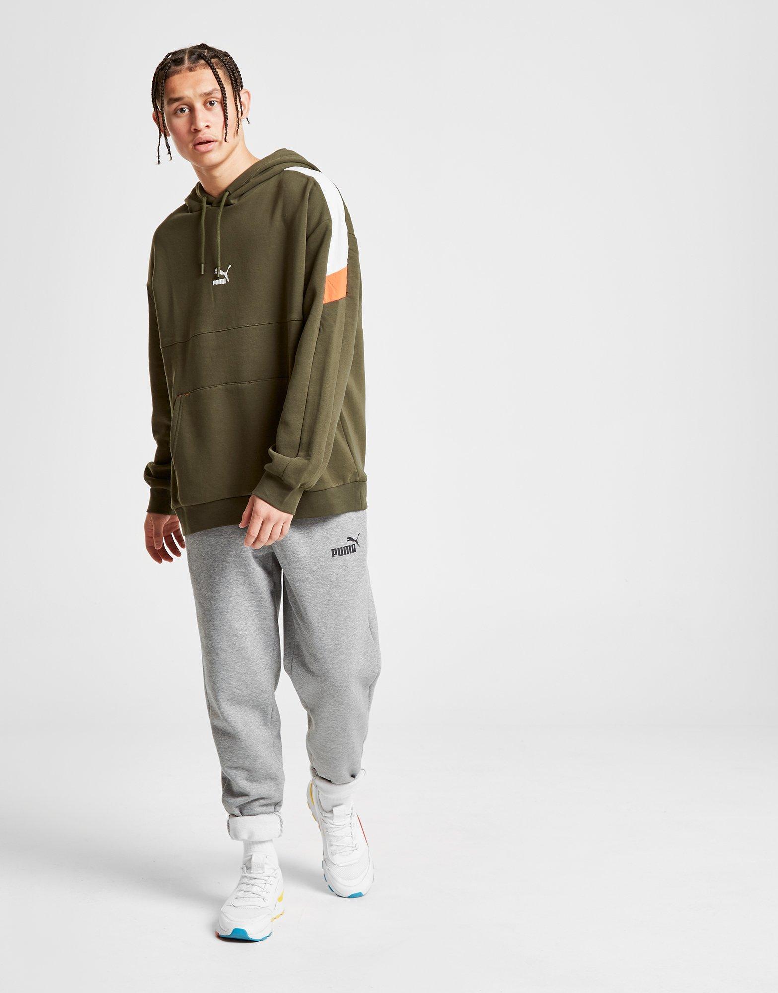 PUMA Cotton Rs Overhead Hoodie in Green 