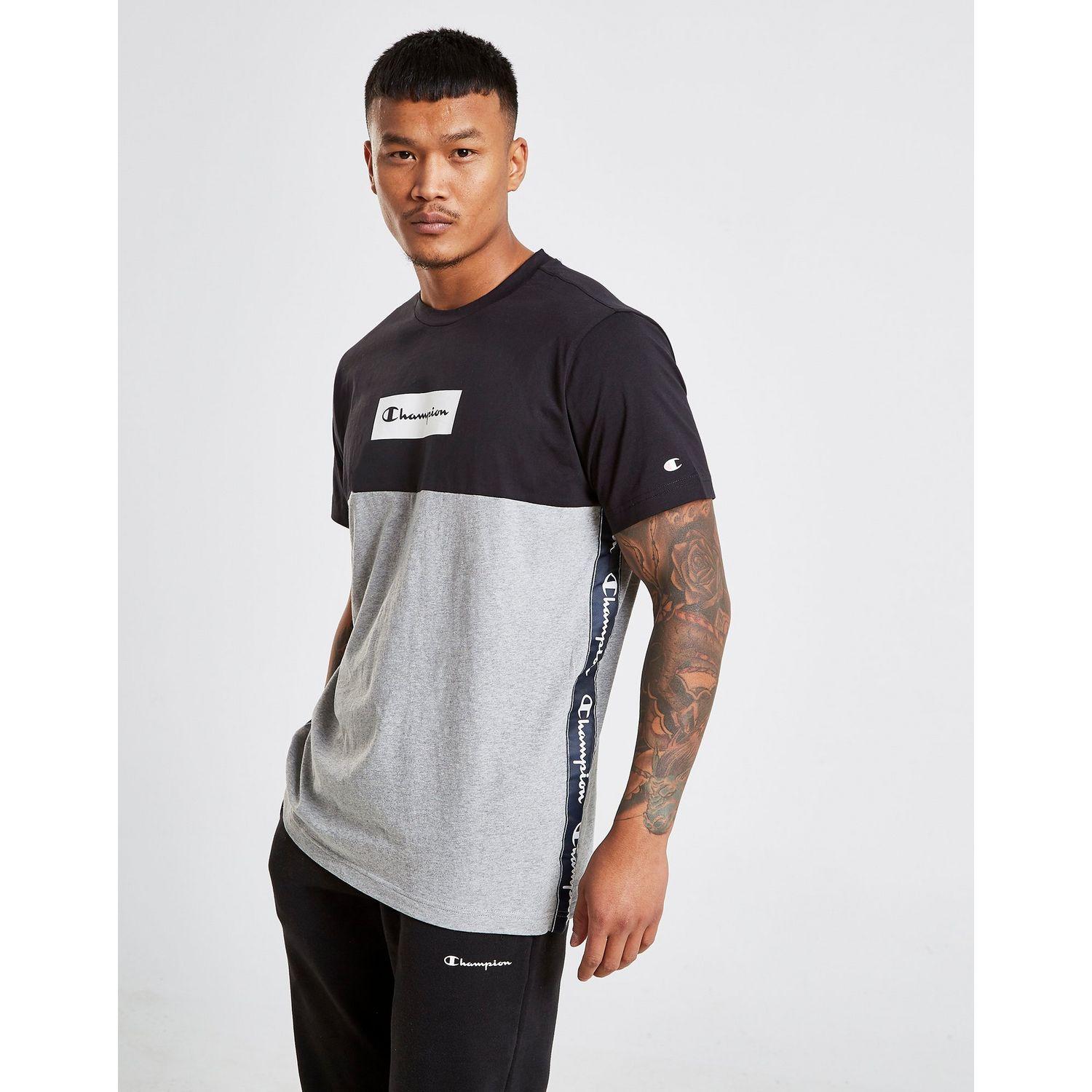 champion tape t shirt