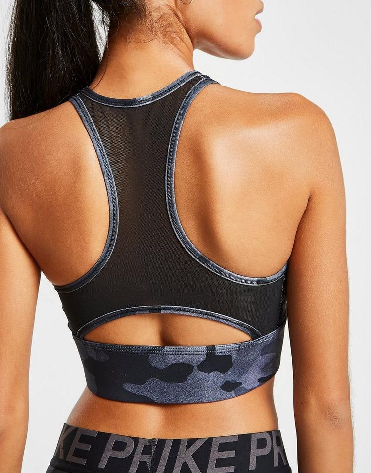 Nike Synthetic Training All Over Camo Print Halterneck Sports Bra Lyst