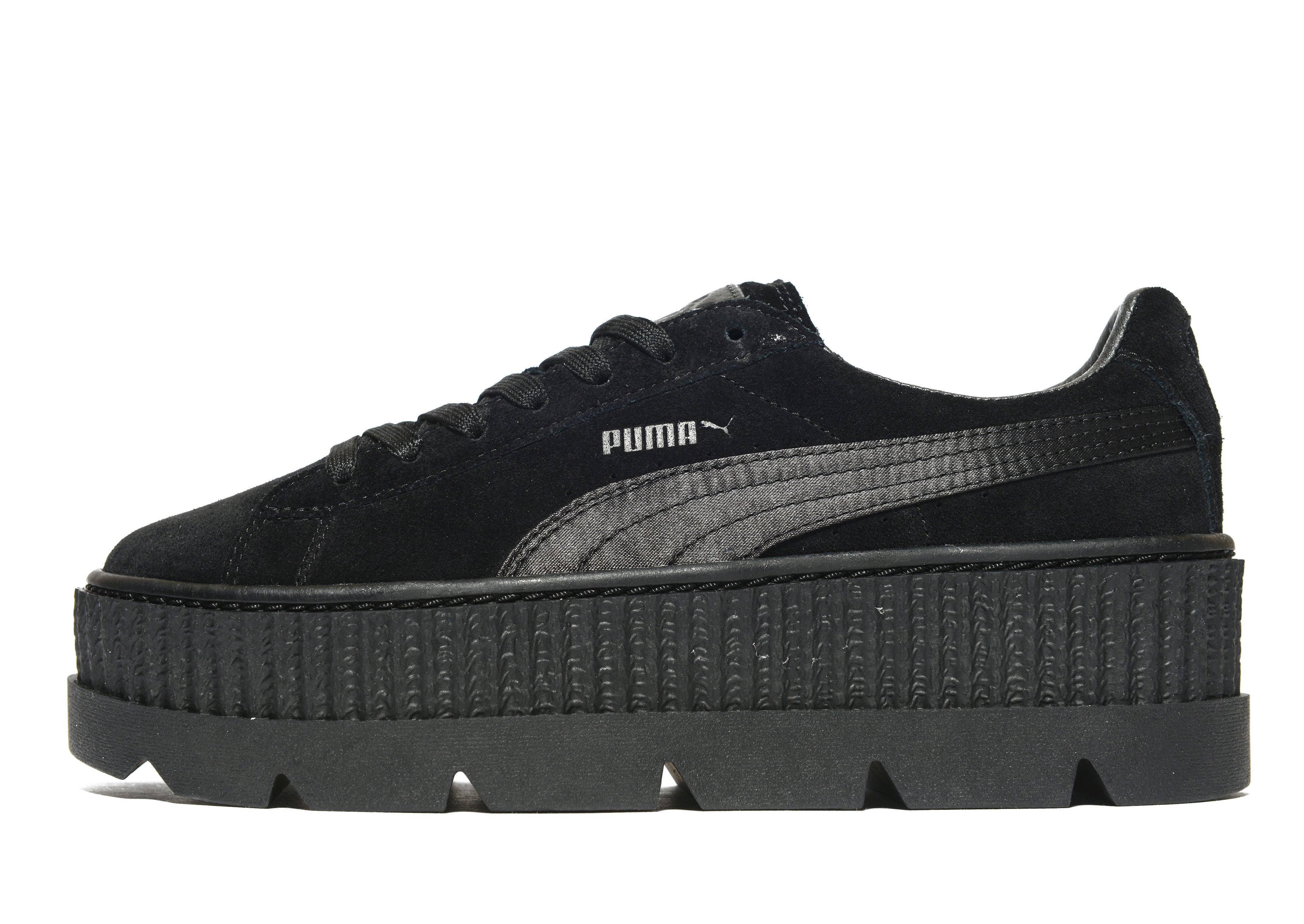 PUMA Suede Fenty Cleated Creepers in Black - Lyst