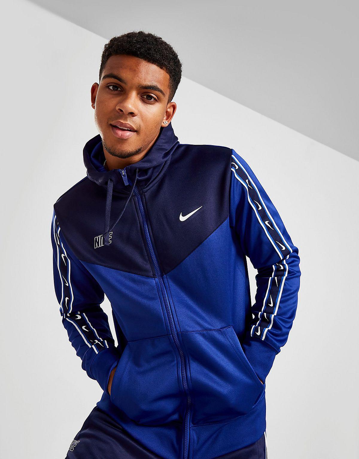 Nike Repeat Poly Full Zip Hoodie in Blue for Men | Lyst UK