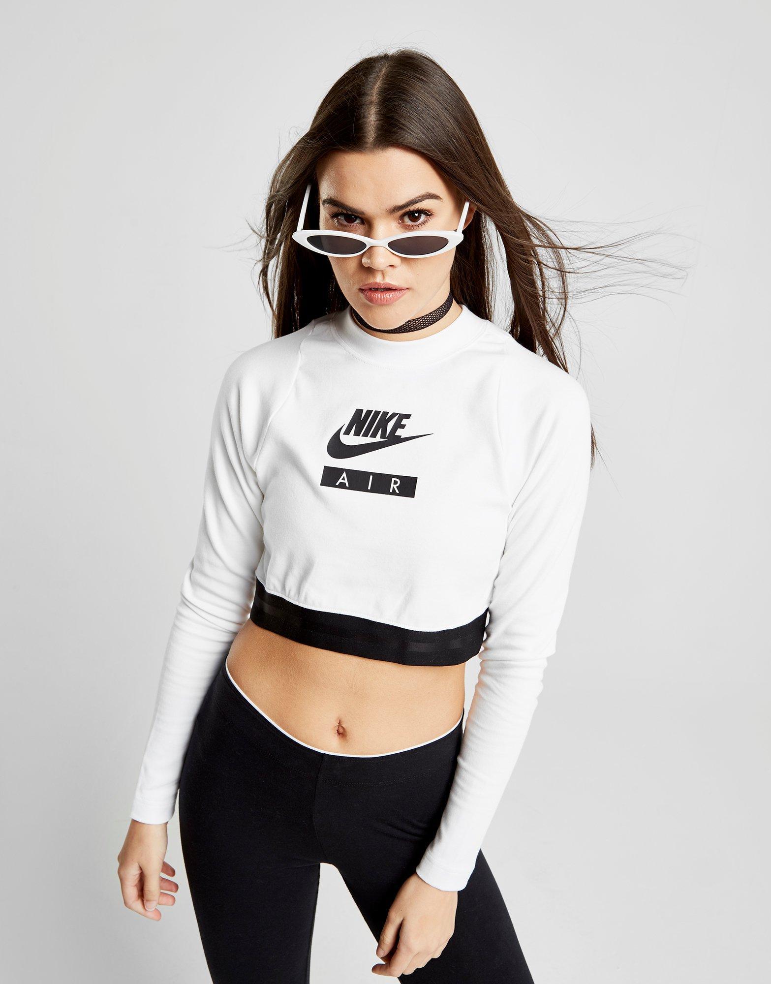 nike air long sleeve crop top