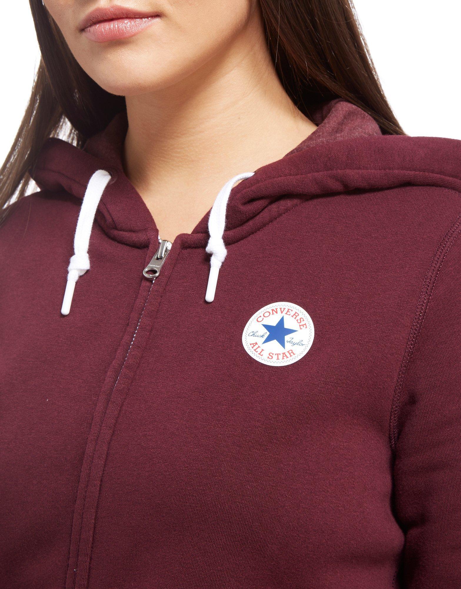 burgundy converse hoodie