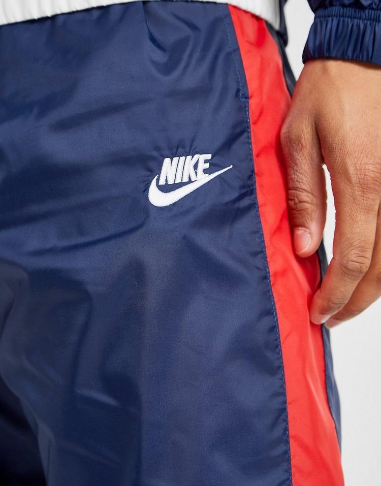nike red white and blue tracksuit
