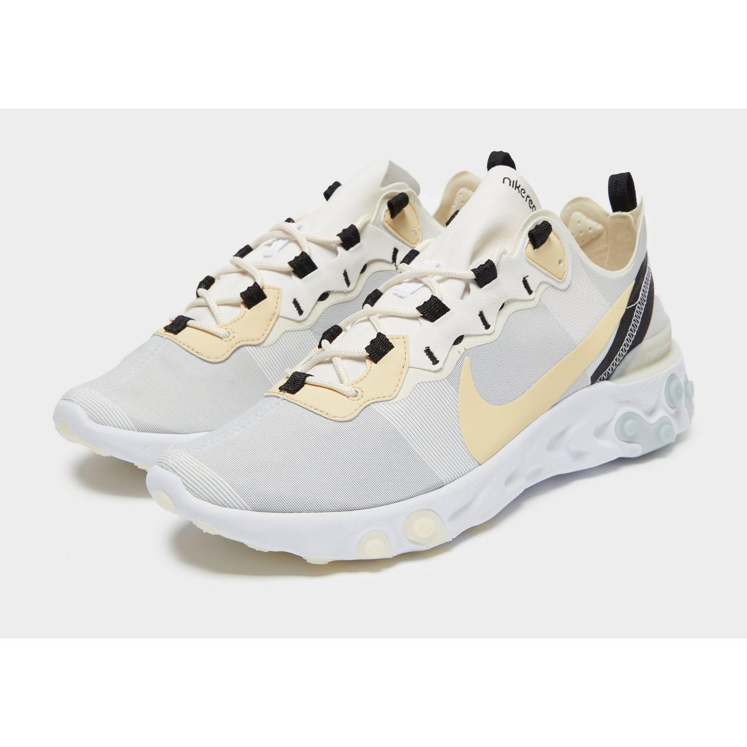 react element 55 trainer white / pale vanilla / black