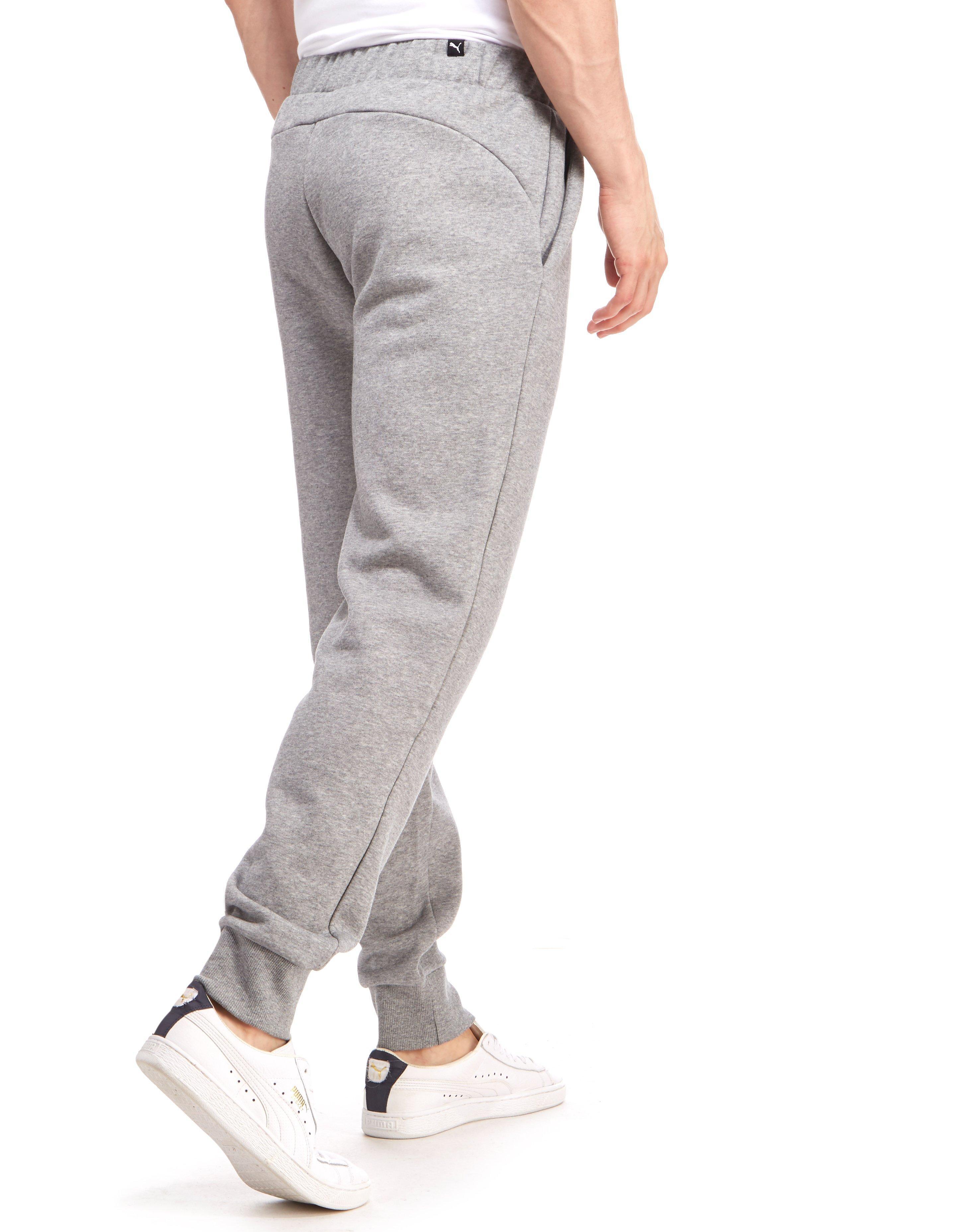 puma core logo pants grey