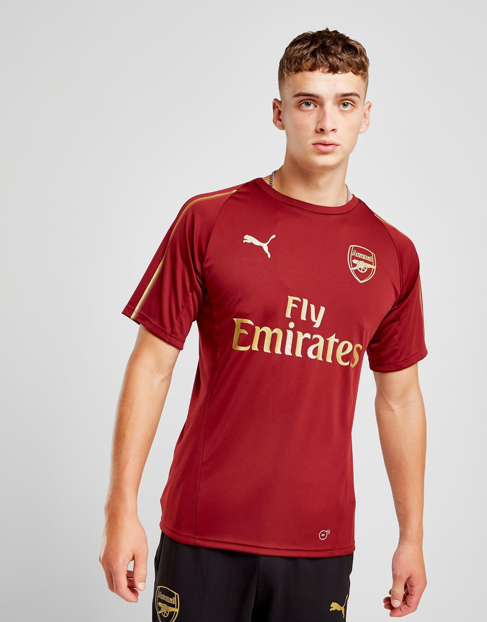 burgundy and gold puma shirt