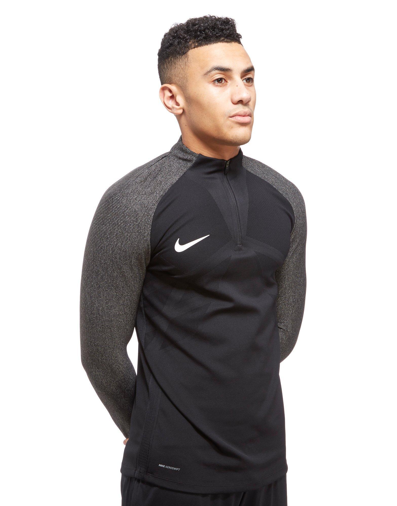 Nike Synthetic Aeroswift Strike Drill Football Top in Black for Men - Lyst