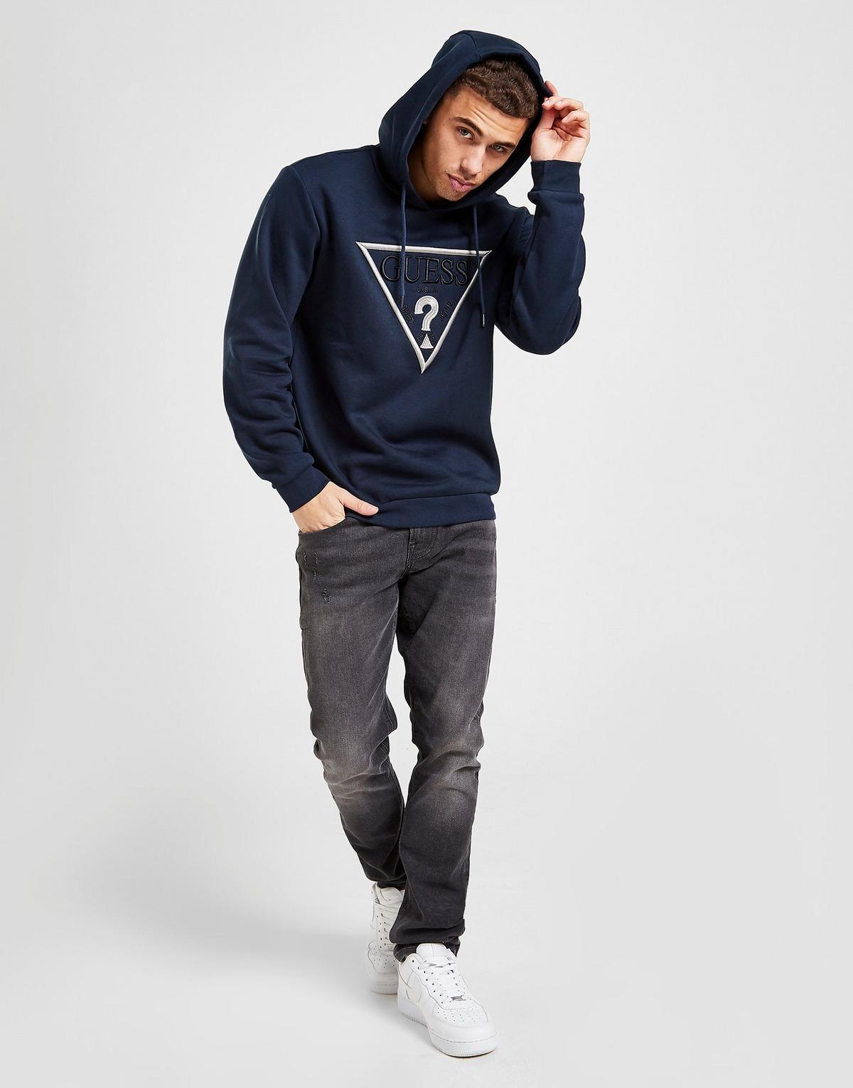 Guess high build triangle overhead hoodie Clearance