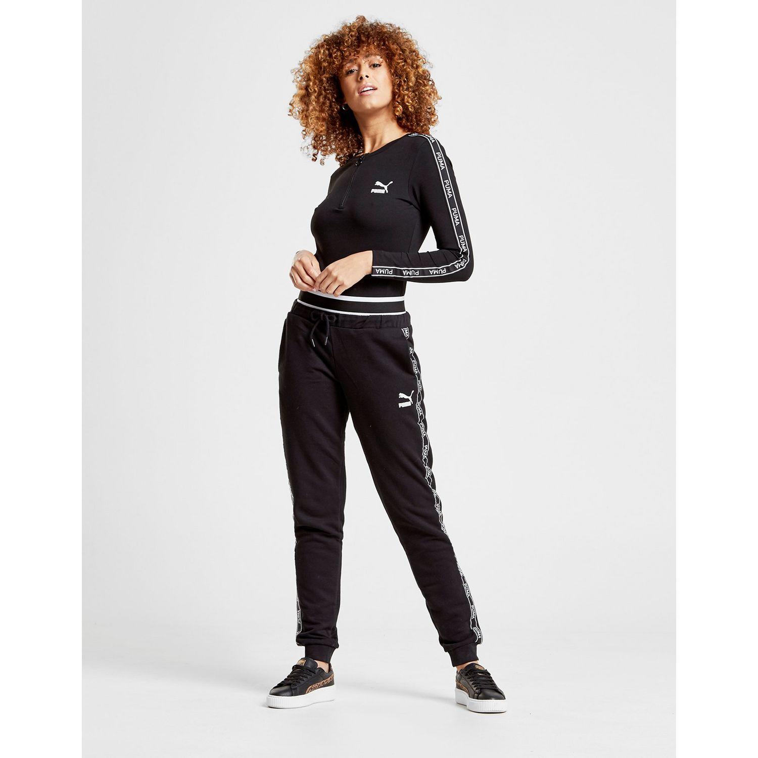 puma tape long sleeve zip bodysuit