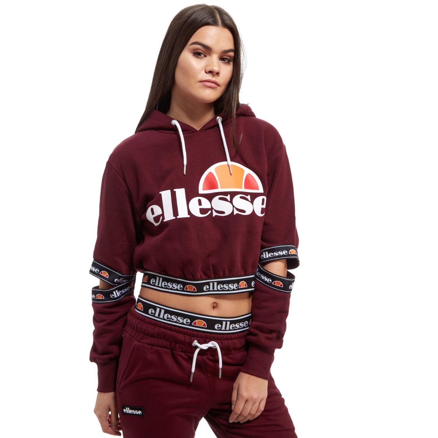 ellesse burgundy hoodie