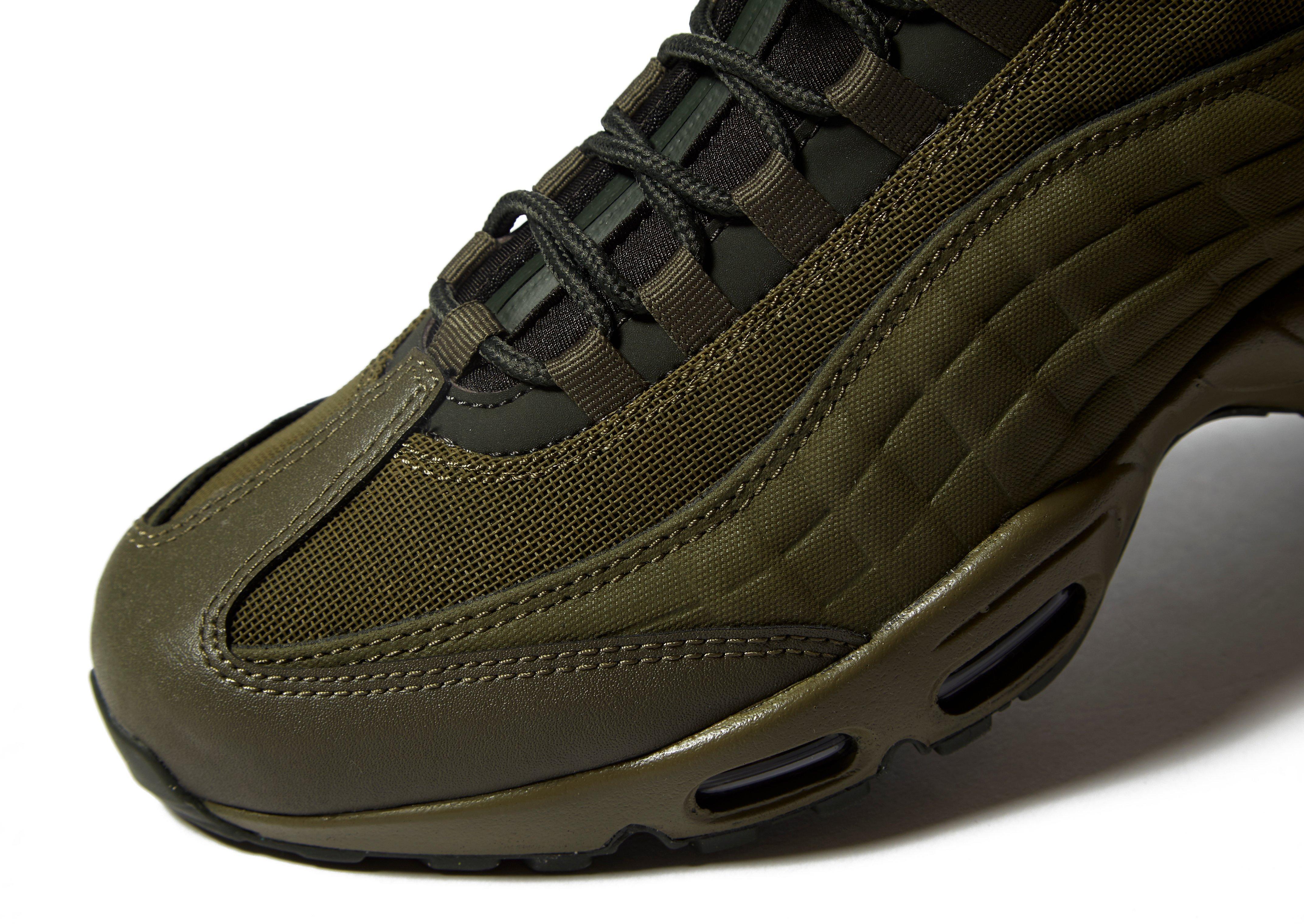 Nike Air Max 95 Essential Carbon Green Black Military Green Men Shoes 749766-300 - FebRun