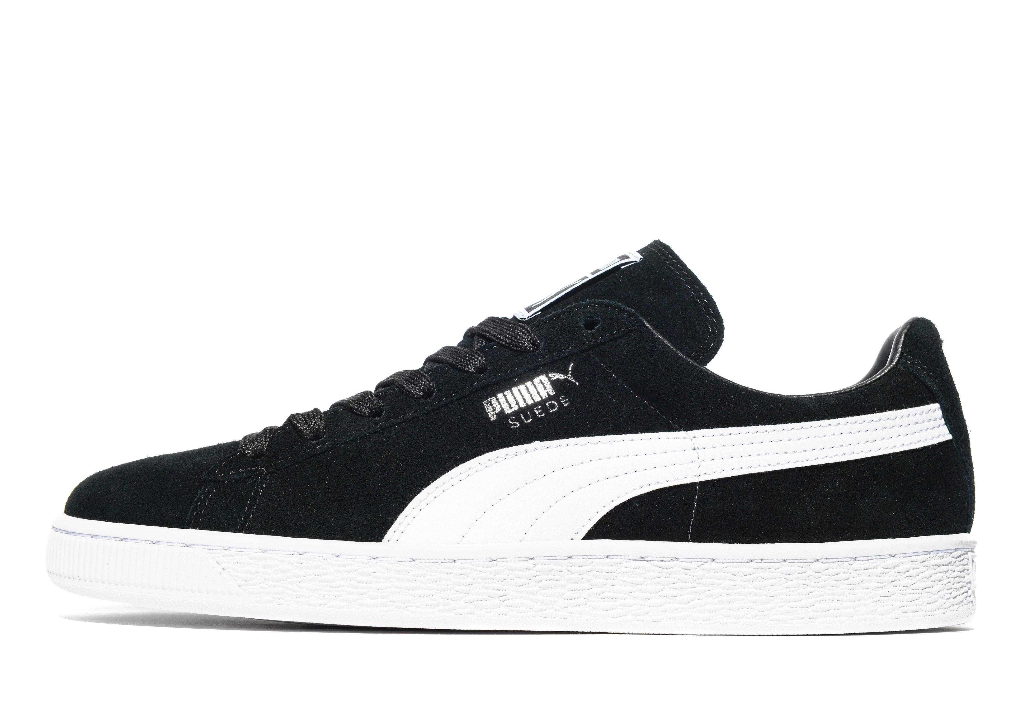 puma suede black army