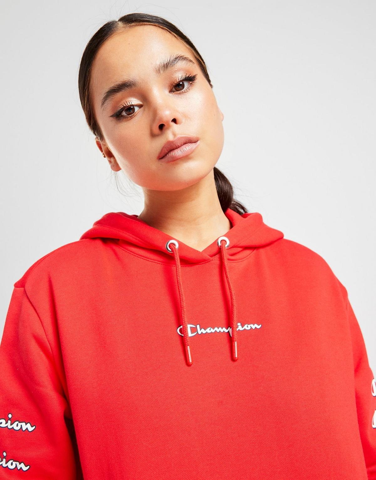 Champion repeat logo boyfriend overhead hoodie Clearance
