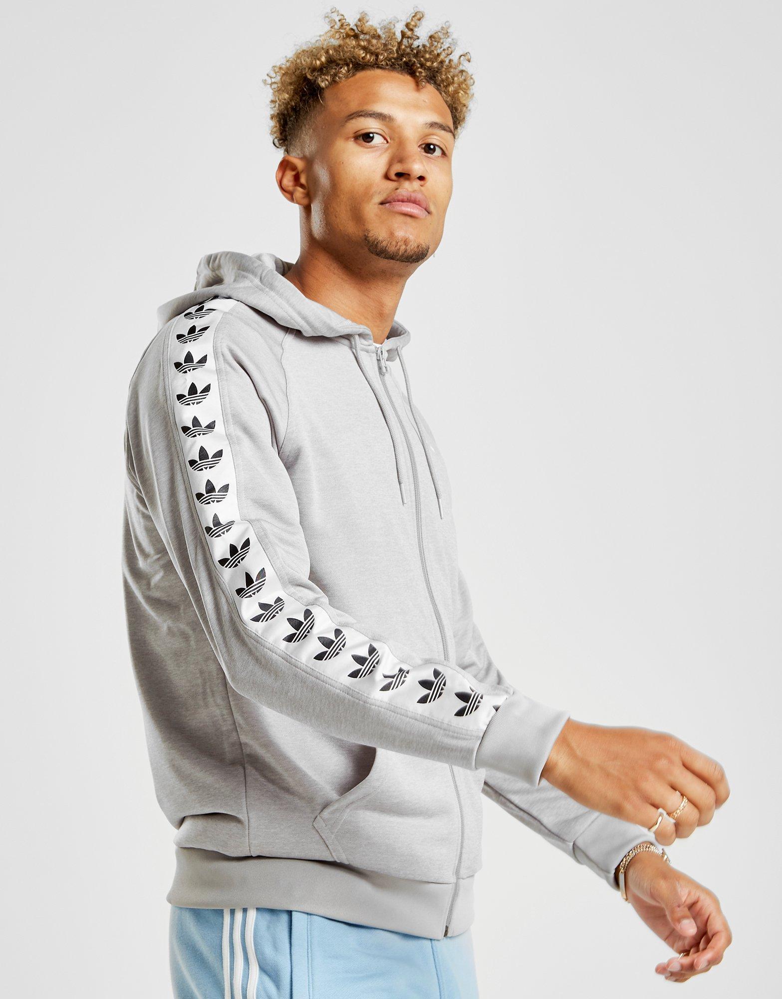 Adidas Tape Hoodie Grey Online Sale, UP TO 66% OFF
