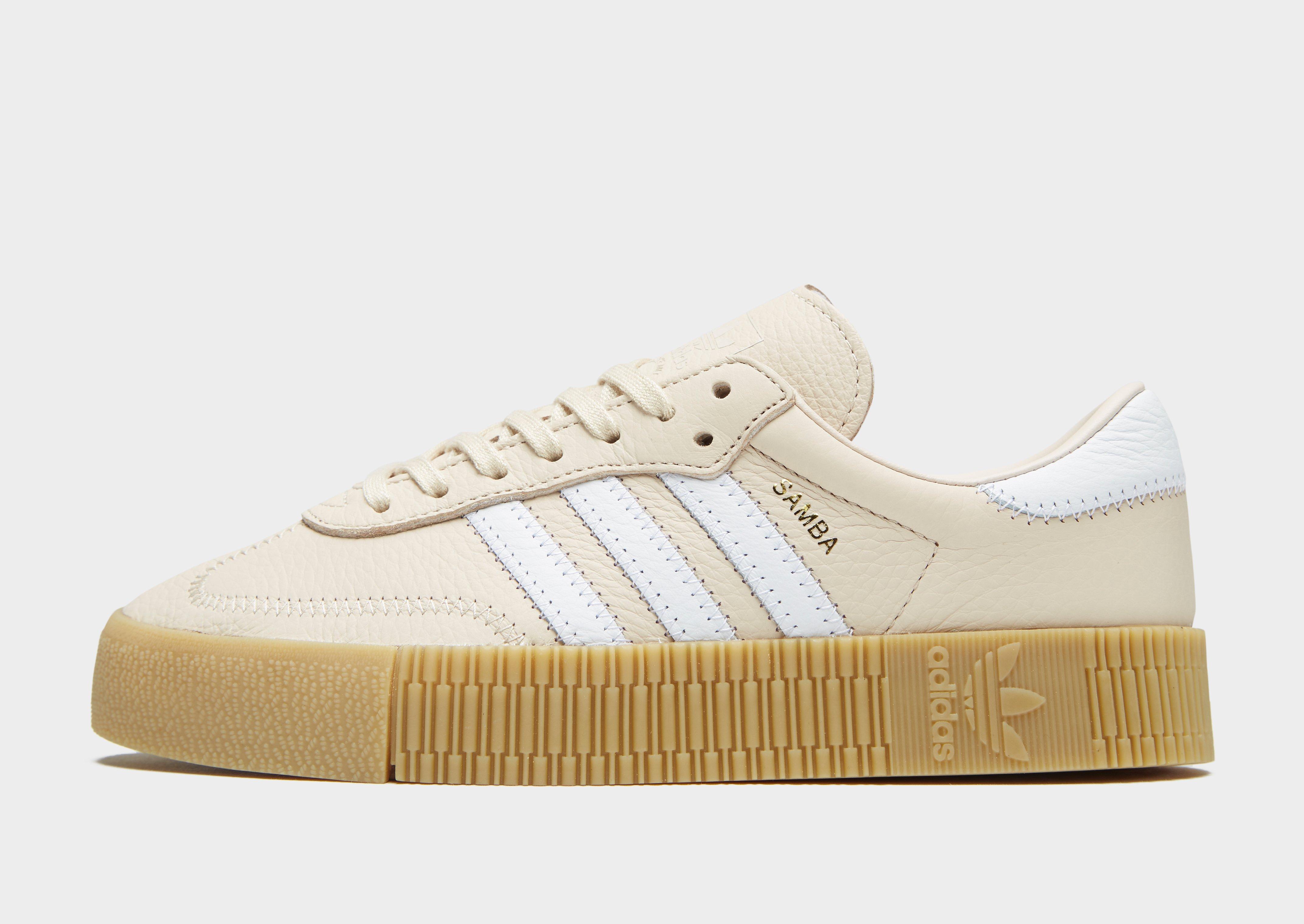 adidas sambarose white linen
