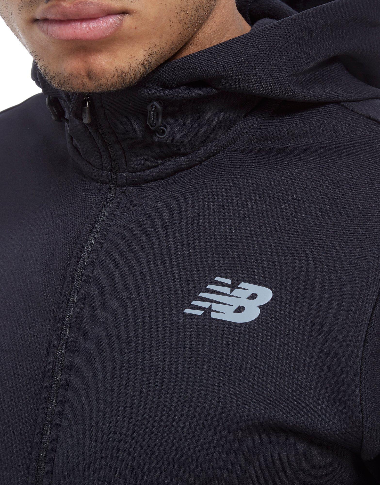 new balance core full zip poly hoodie