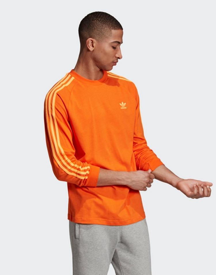 adidas orange long sleeve shirt