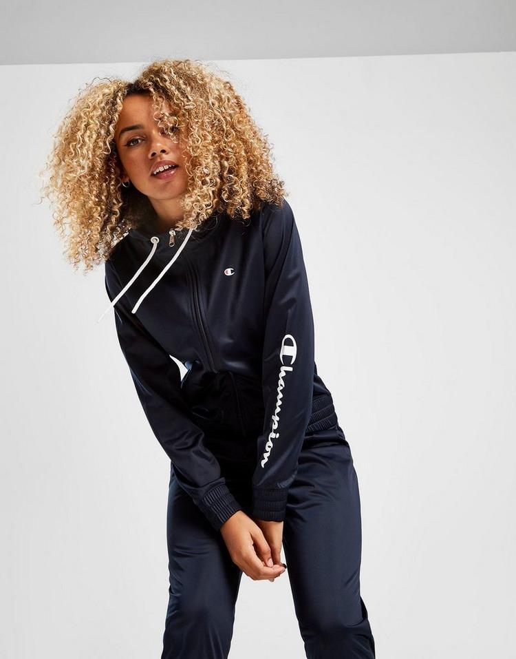 Champion Synthetic Script Logo Tracksuit in Navy/White (Blue) - Lyst