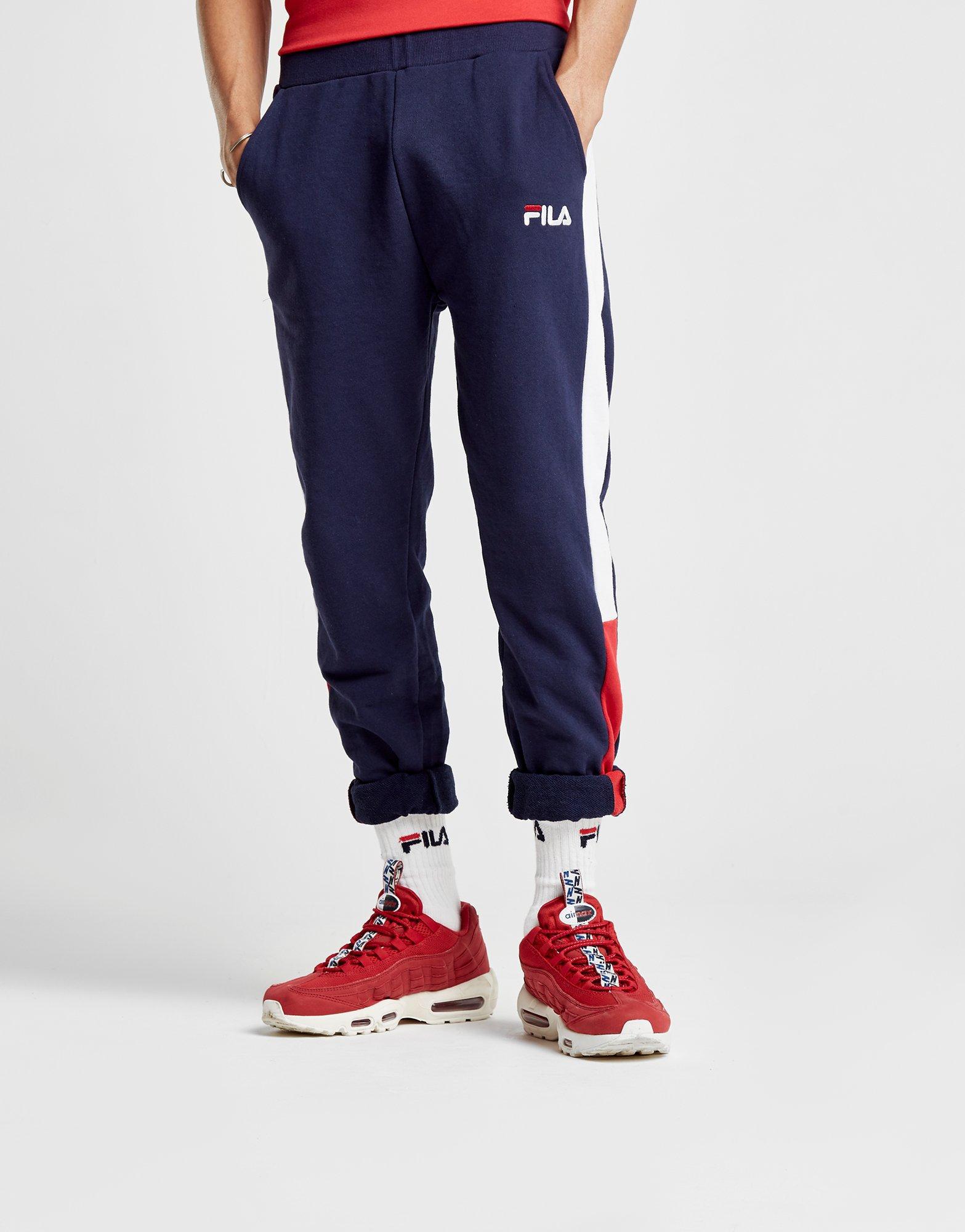 Fila Reid Fleece Pants in Navy/Red (Blue) for Men - Lyst