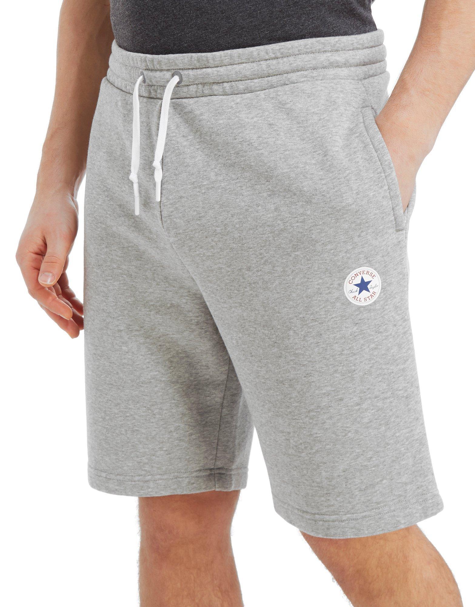 Converse Chuck Fleece Shorts in Grey 
