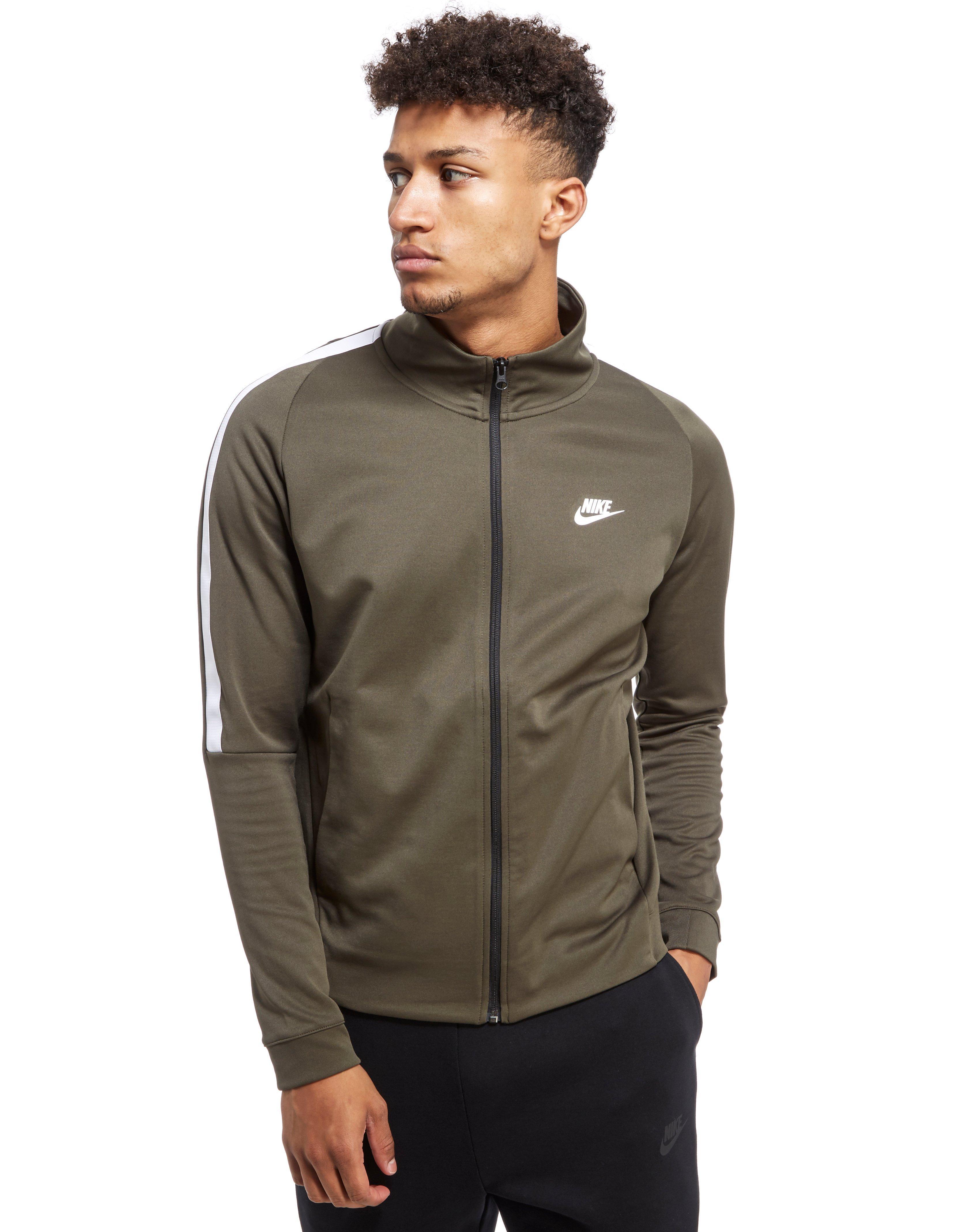 grey nike tracksuit top