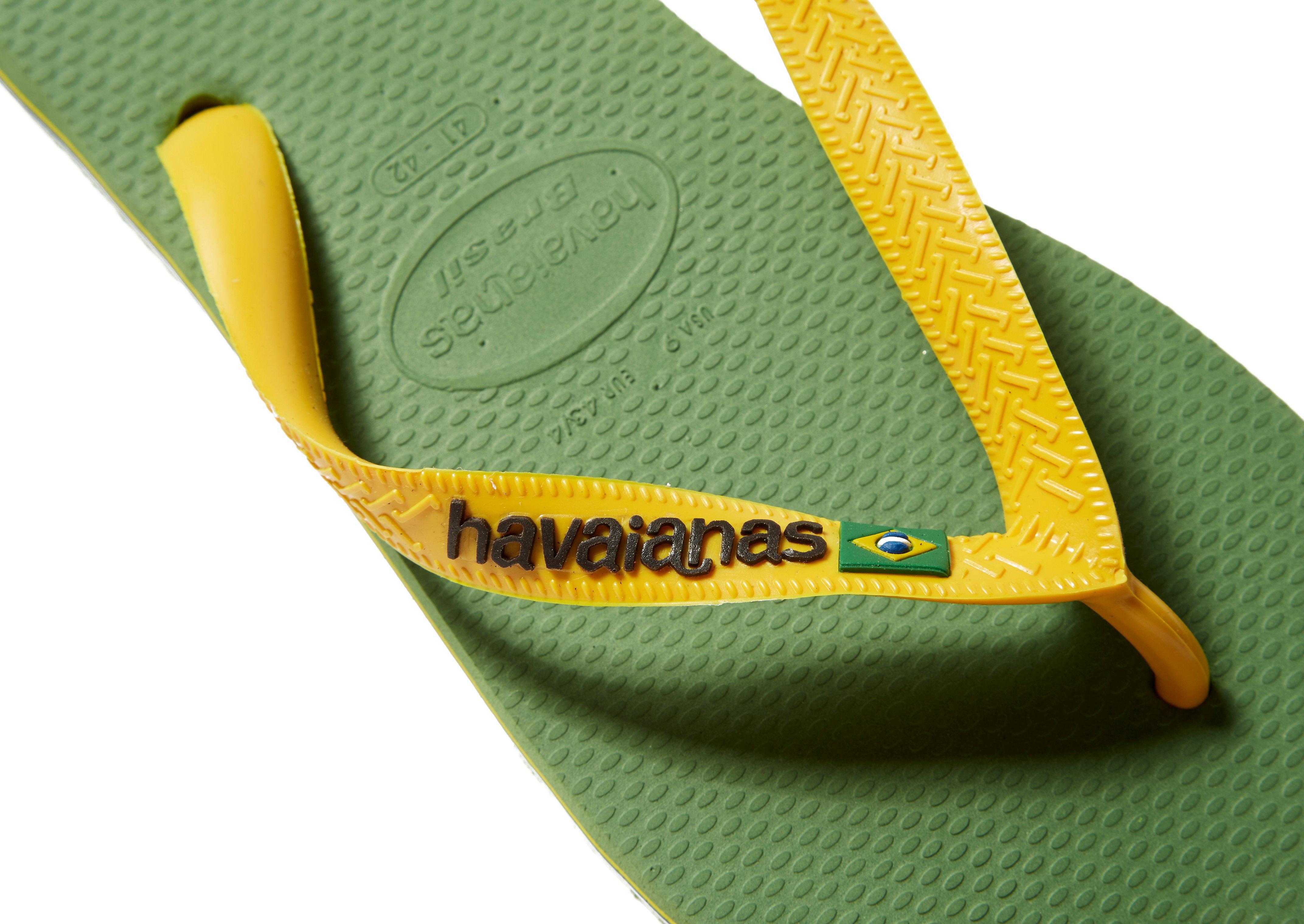 havaianas yellow green