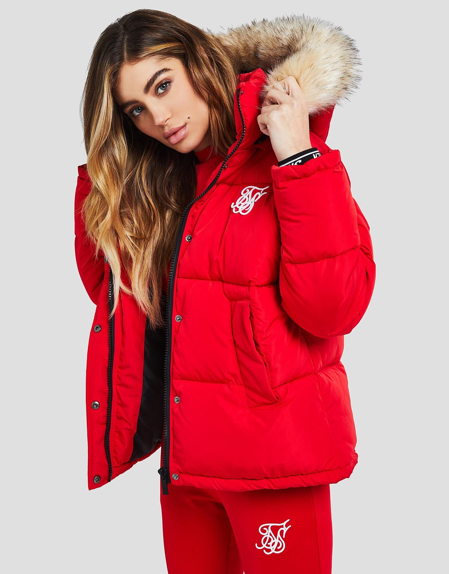 chaqueta siksilk mujer roja,Up To OFF 66%
