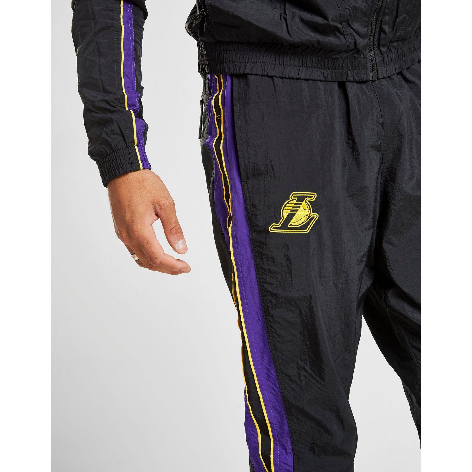 Nike Synthetic Nba Los Angeles Lakers Tracksuit in Black ...