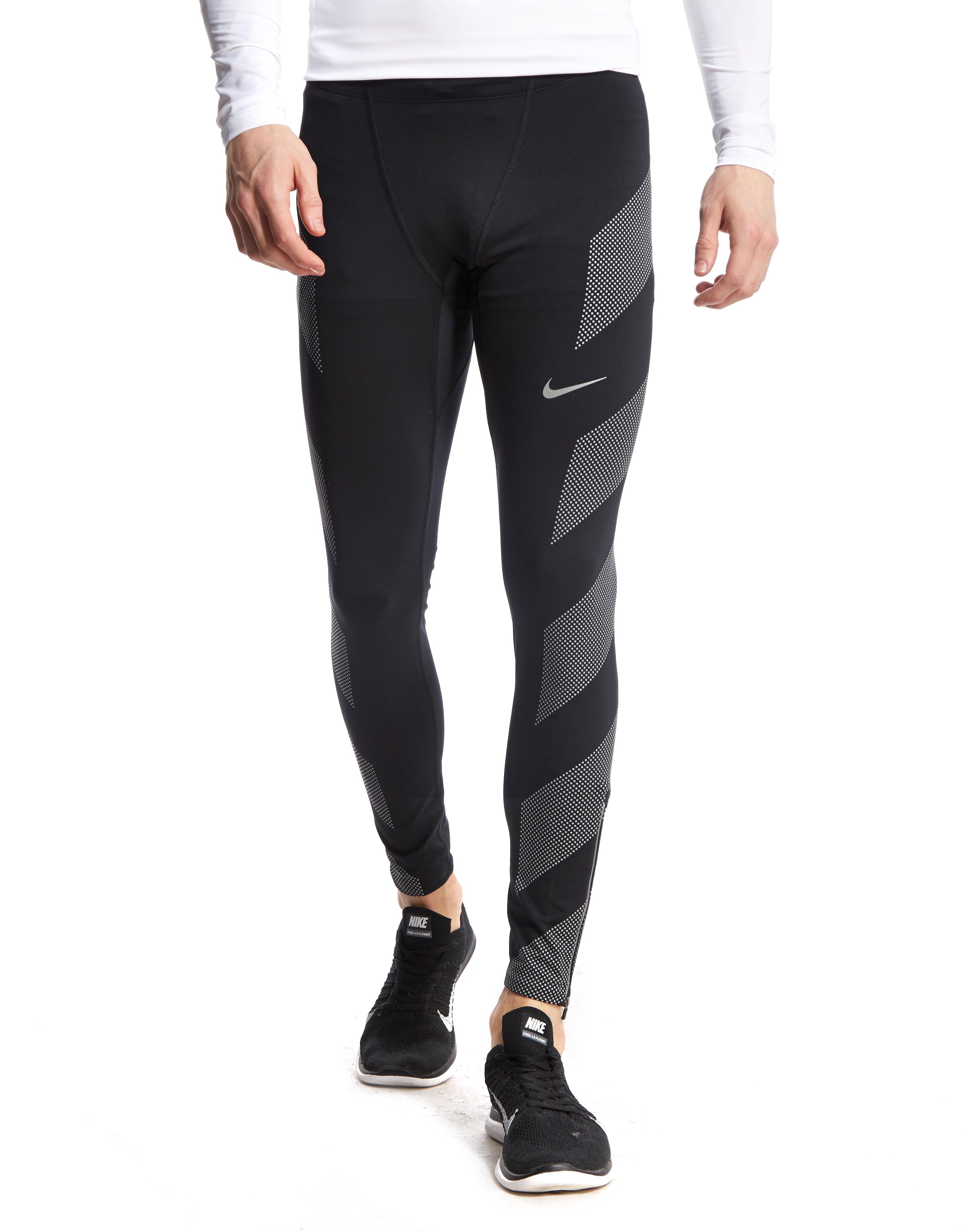 Nike Synthetic Drifit Flash Running Tights in Black for Men Lyst