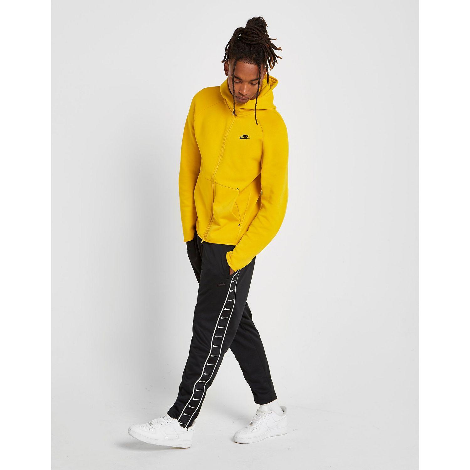 yellow nike tech hoodie