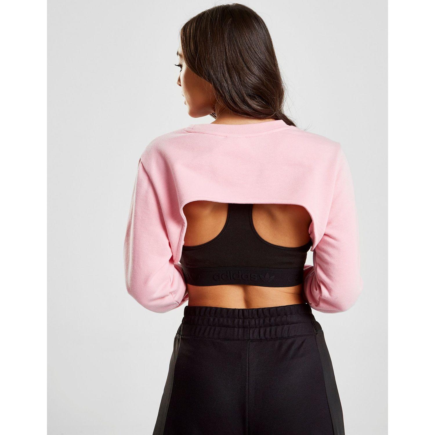 adidas originals coeeze super crop sweatshirt