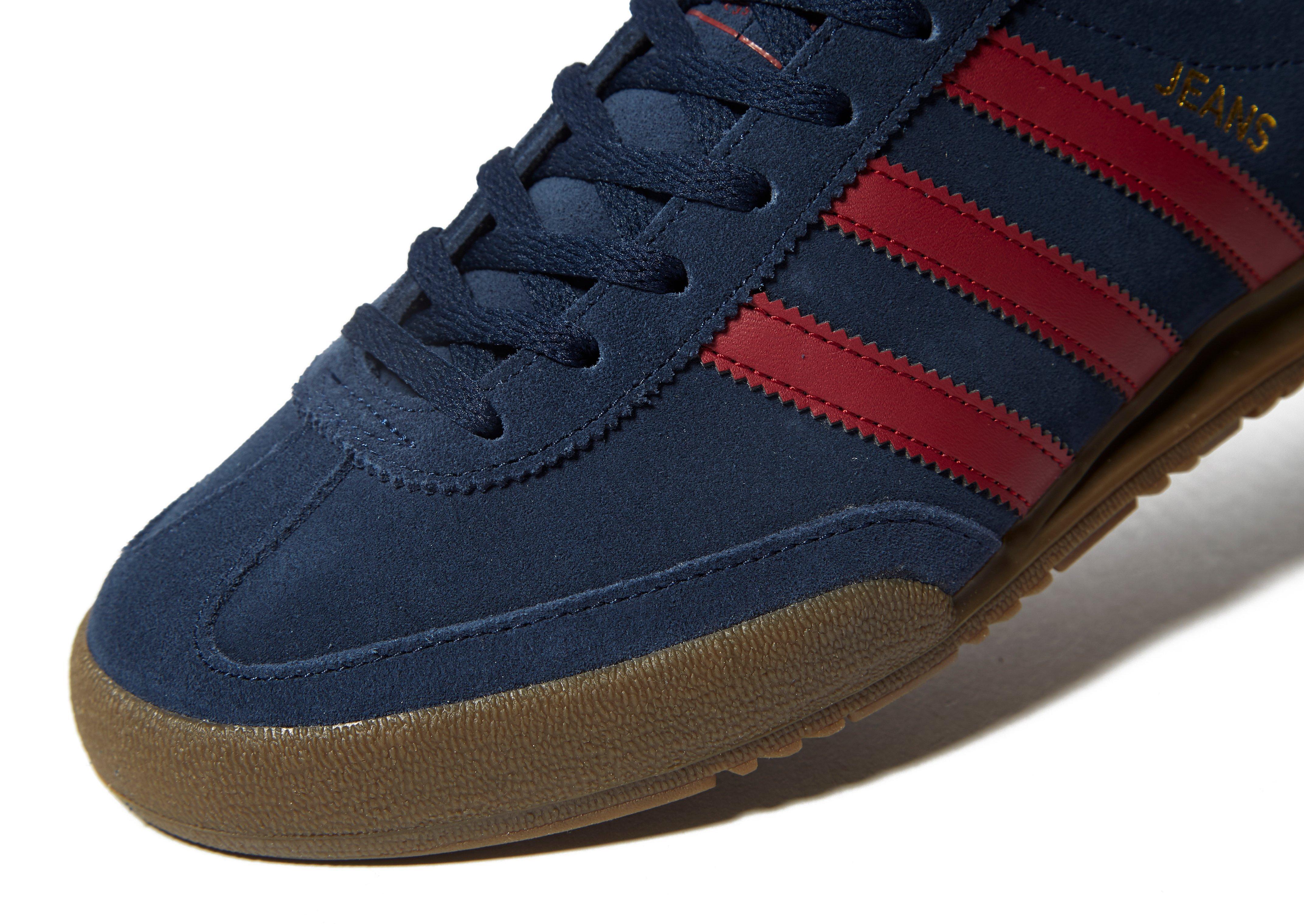 adidas jeans navy leather