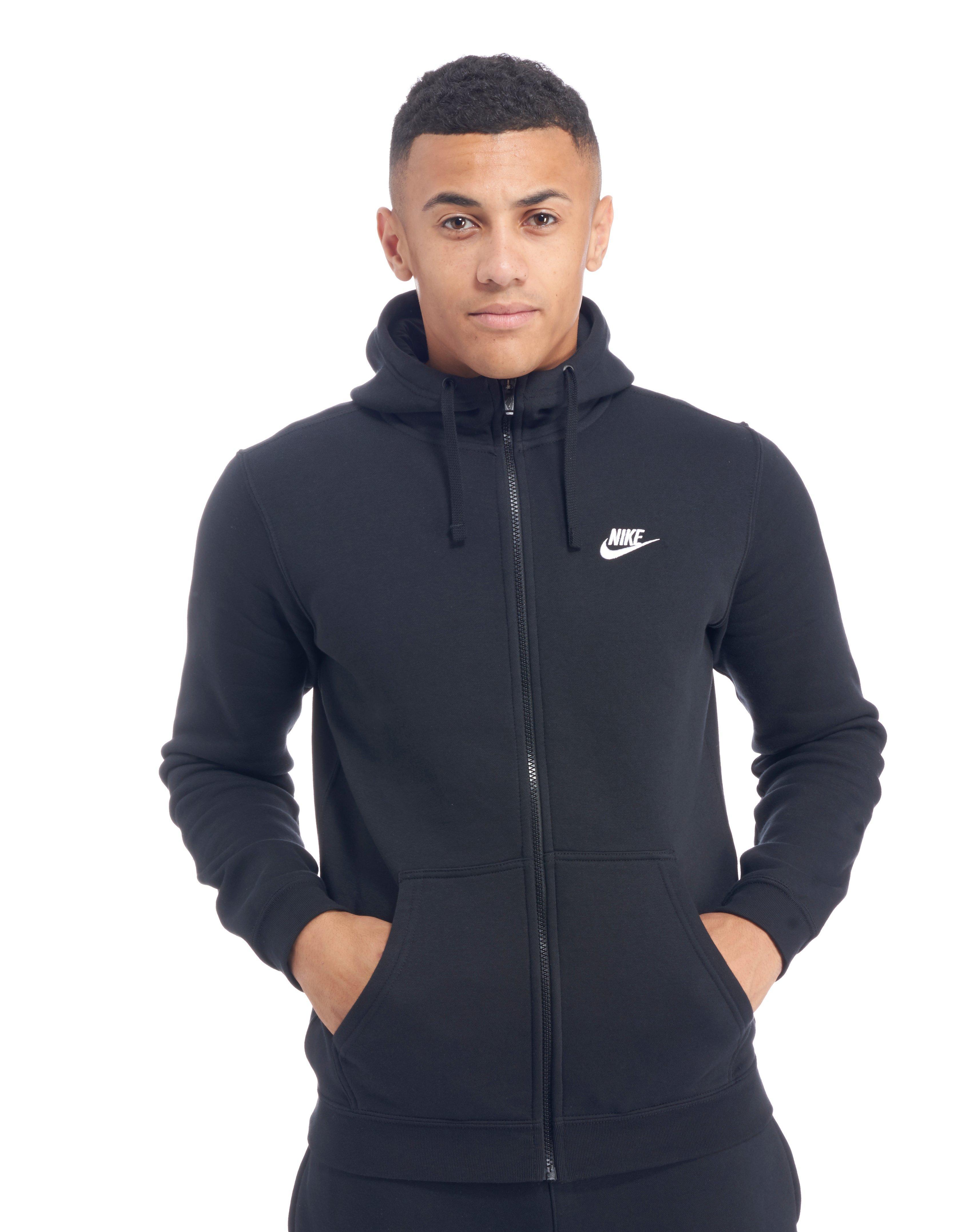 Lyst - Nike Foundation Fleece Full Zip Hoody in Black for Men
