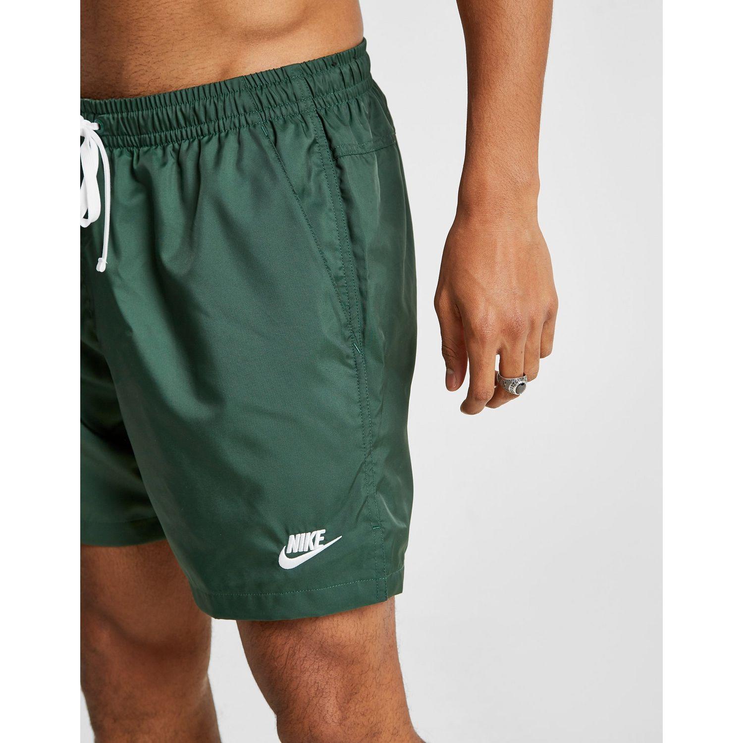 Buy > nike woven flow shorts green > in stock