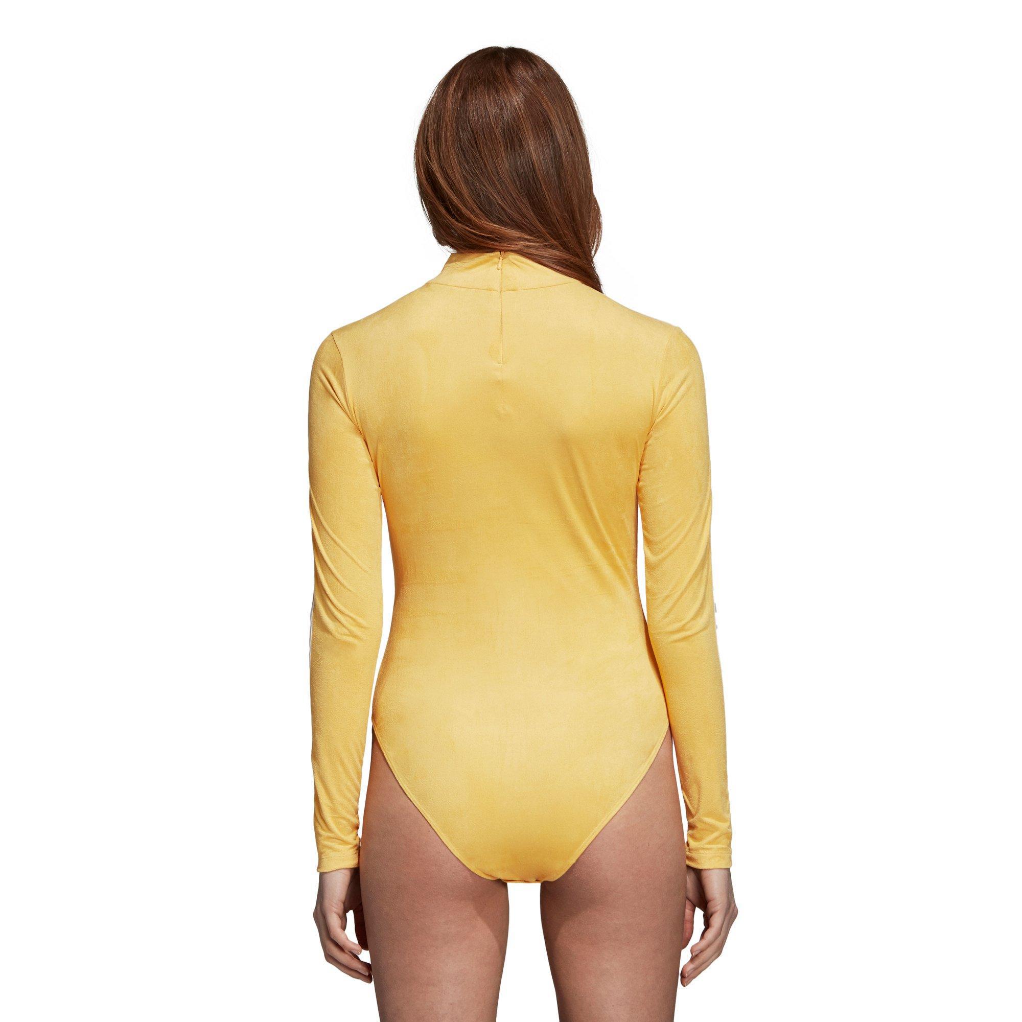 yellow adidas bodysuit