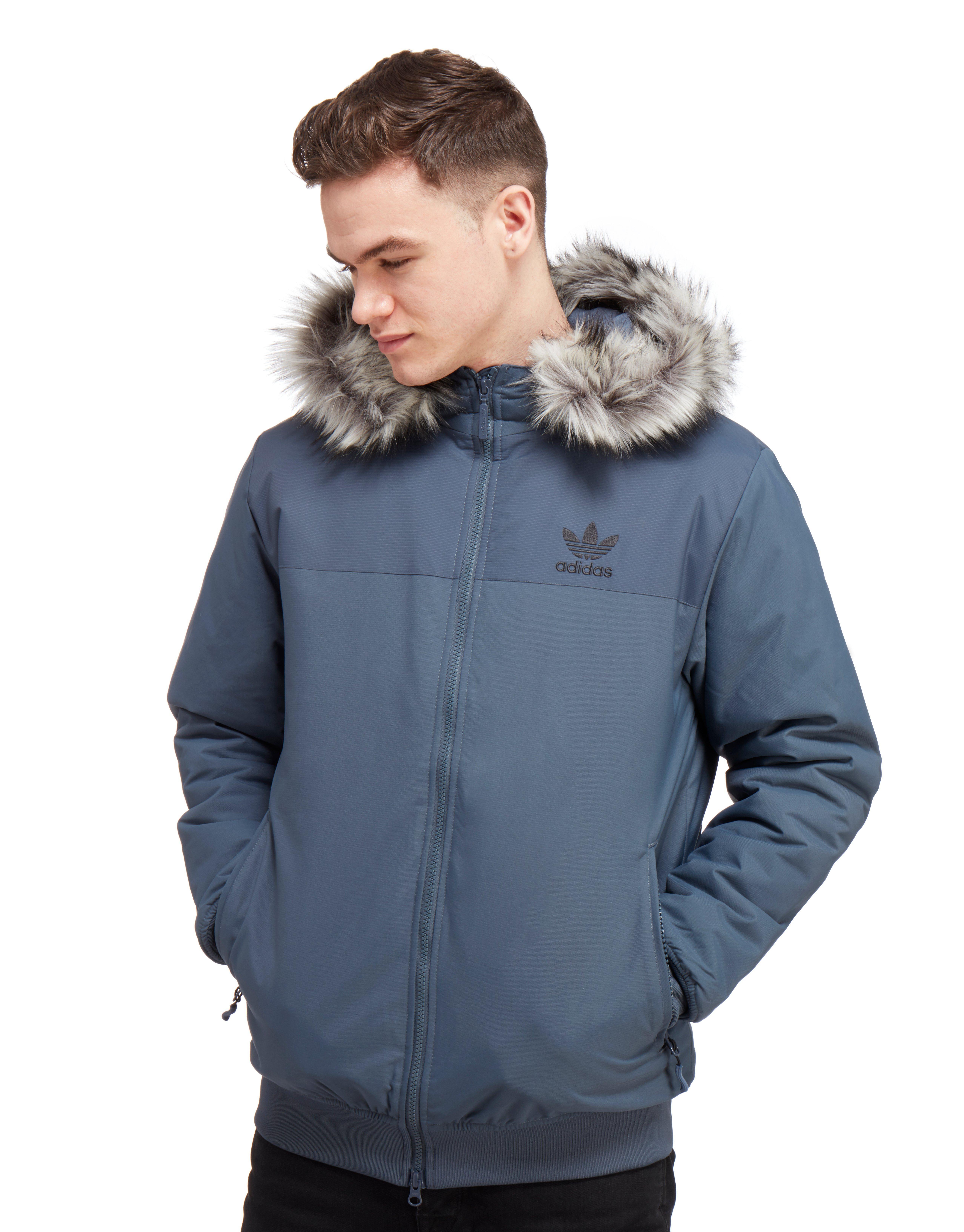 Adidas originals trefoil fur jacket Clearance