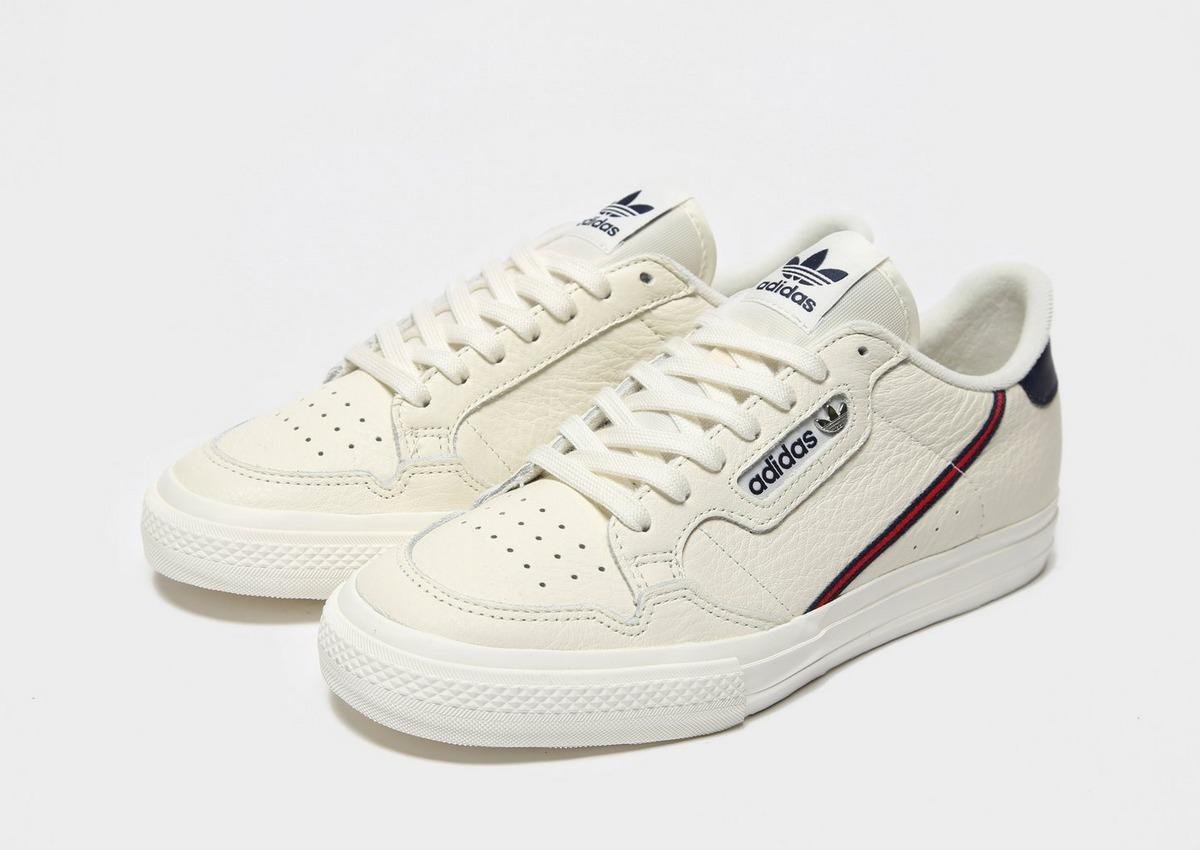 adidas original continental 80 vulc sneakers in off white leather
