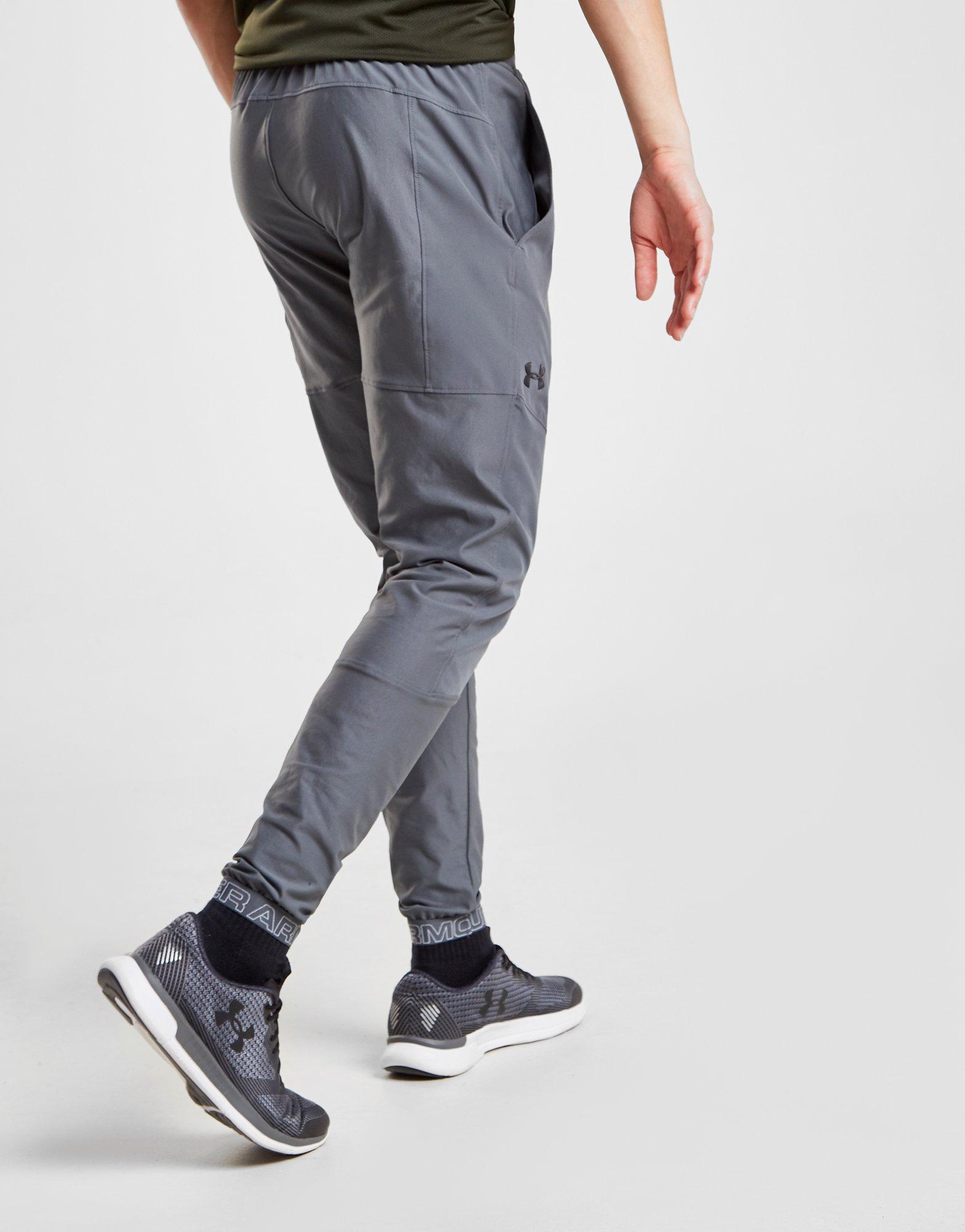 under armour track pants grey