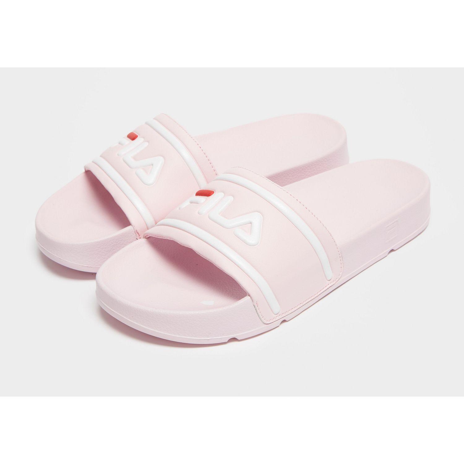 pink fila slippers