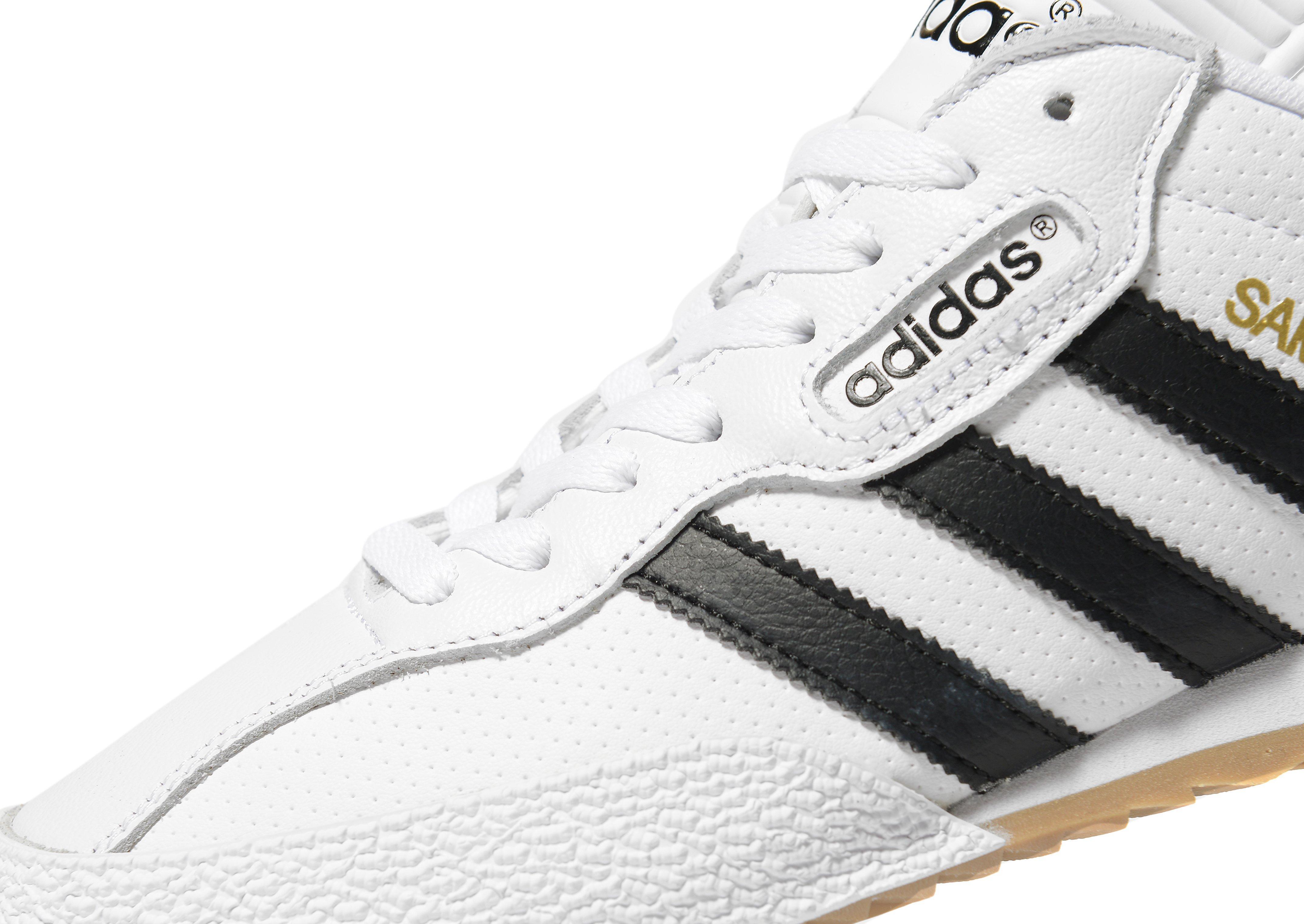 adidas Originals Leather Samba Super in White/Black (White
